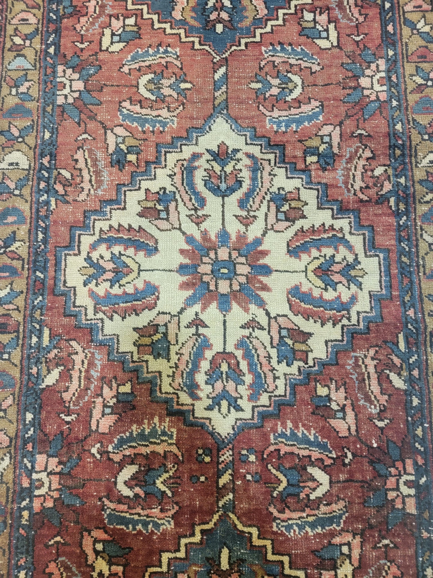 Hand-Knotted Wool Gallery Size Meshkin 3'3" x 10'10"