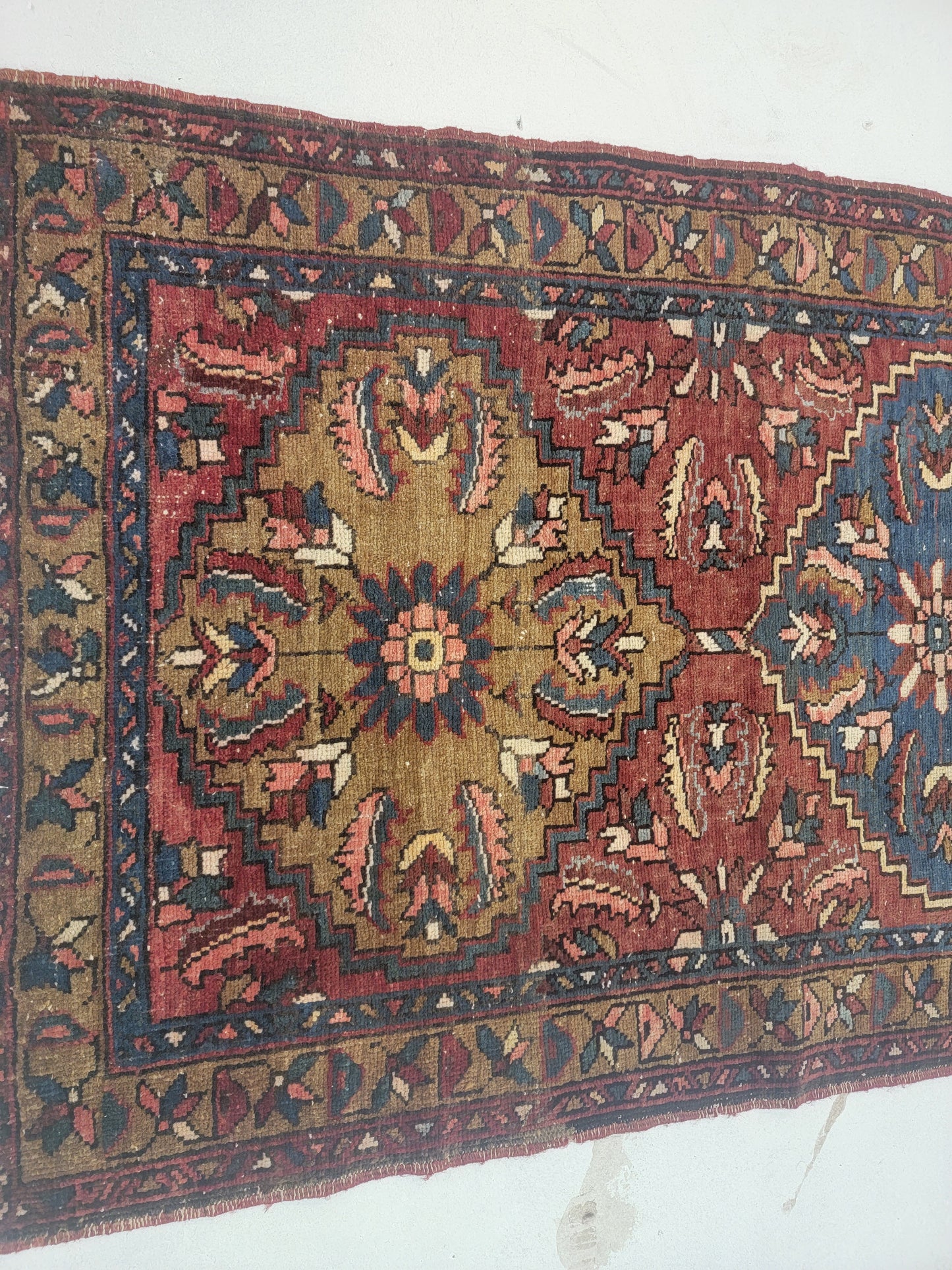 Hand-Knotted Wool Gallery Size Meshkin 3'3" x 10'10"