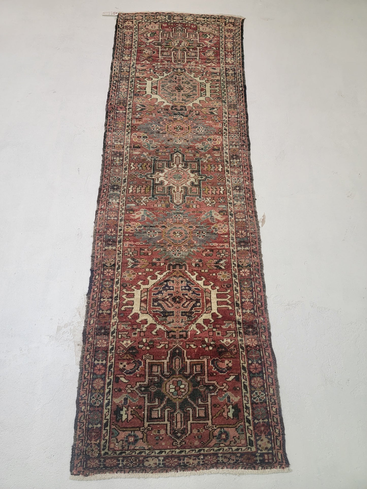 Hand-Knotted Wool Gallery Size Heriz Karajeh 2'8" x 8'4"