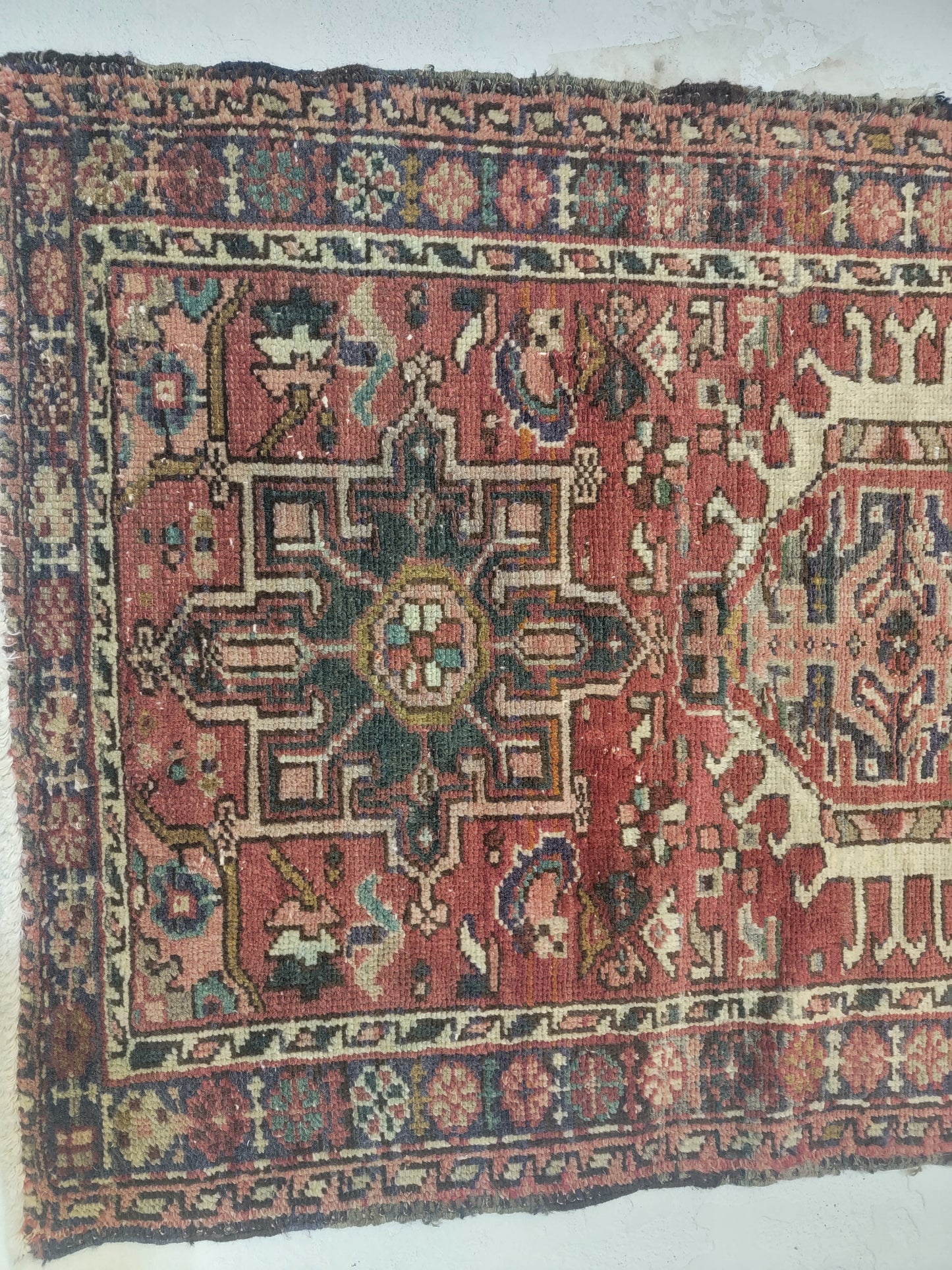 Hand-Knotted Wool Gallery Size Heriz Karajeh 2'8" x 8'4"