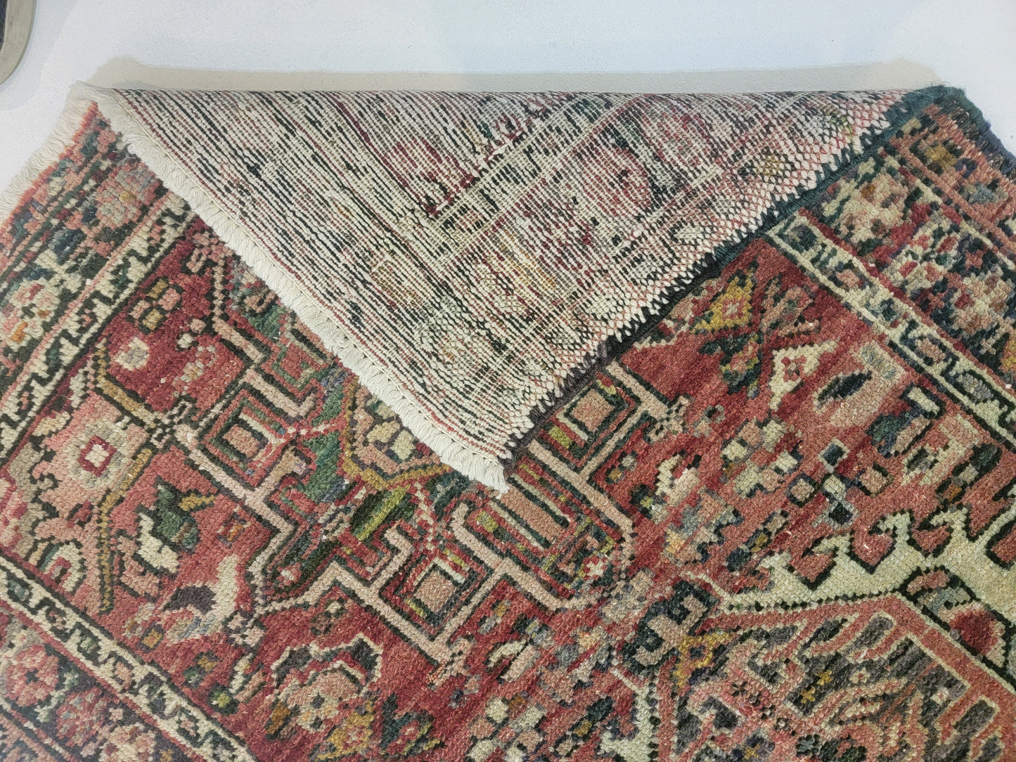 Hand-Knotted Wool Gallery Size Heriz Karajeh 2'8" x 8'4"