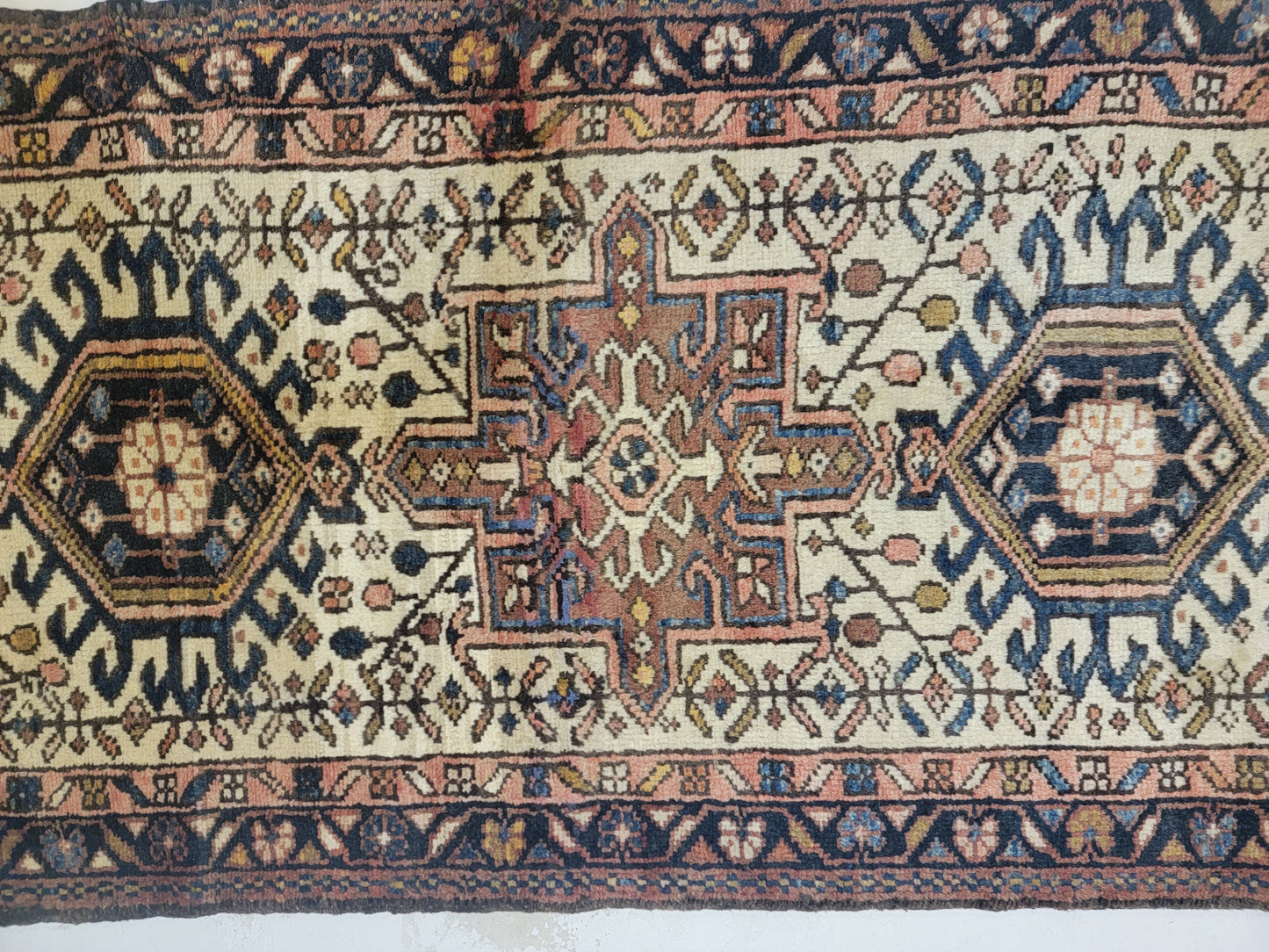 Hand-Knotted Wool Gallery Size Heriz Karajeh 2'10" x 10'9"