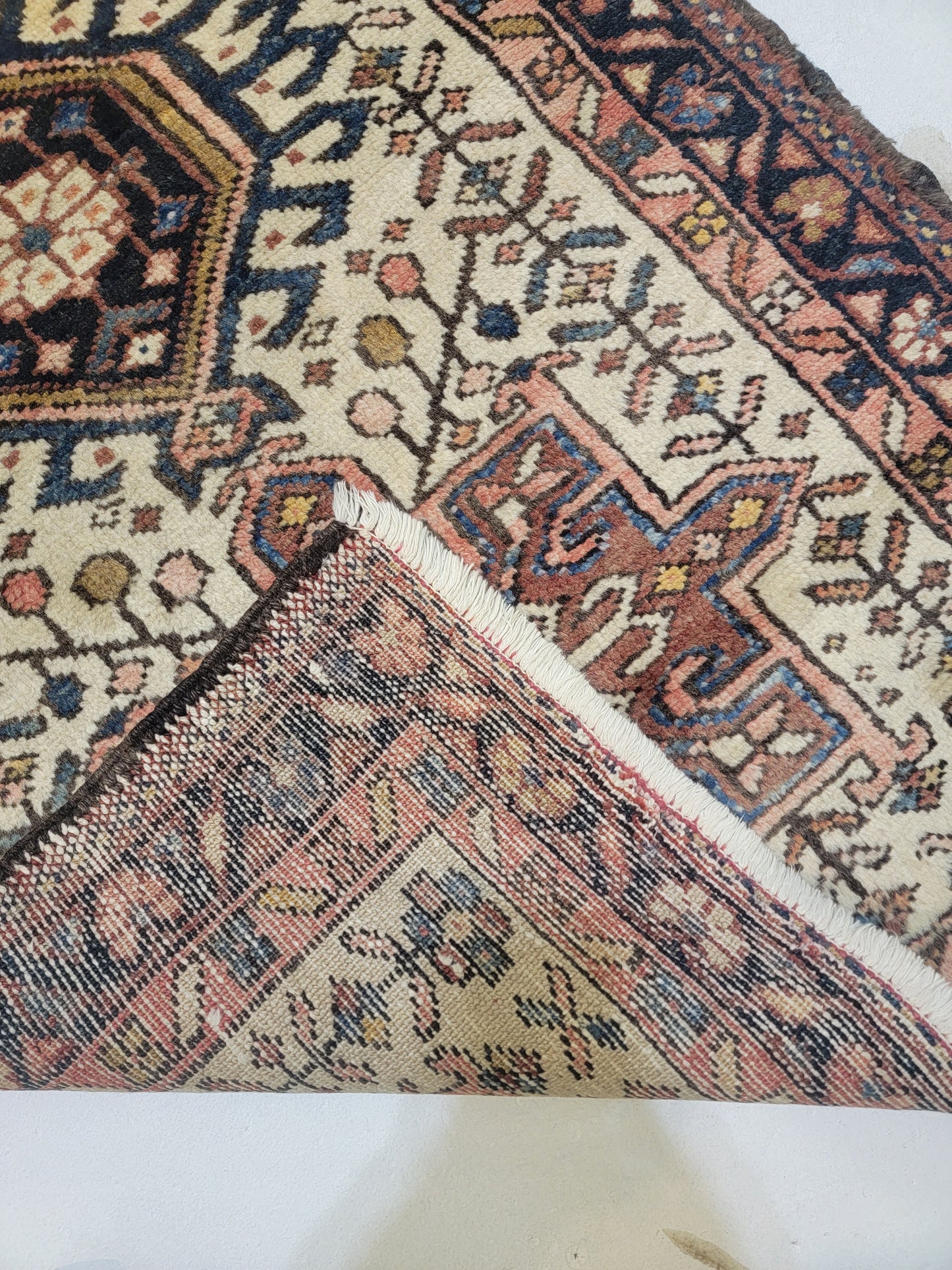 Hand-Knotted Wool Gallery Size Heriz Karajeh 2'10" x 10'9"