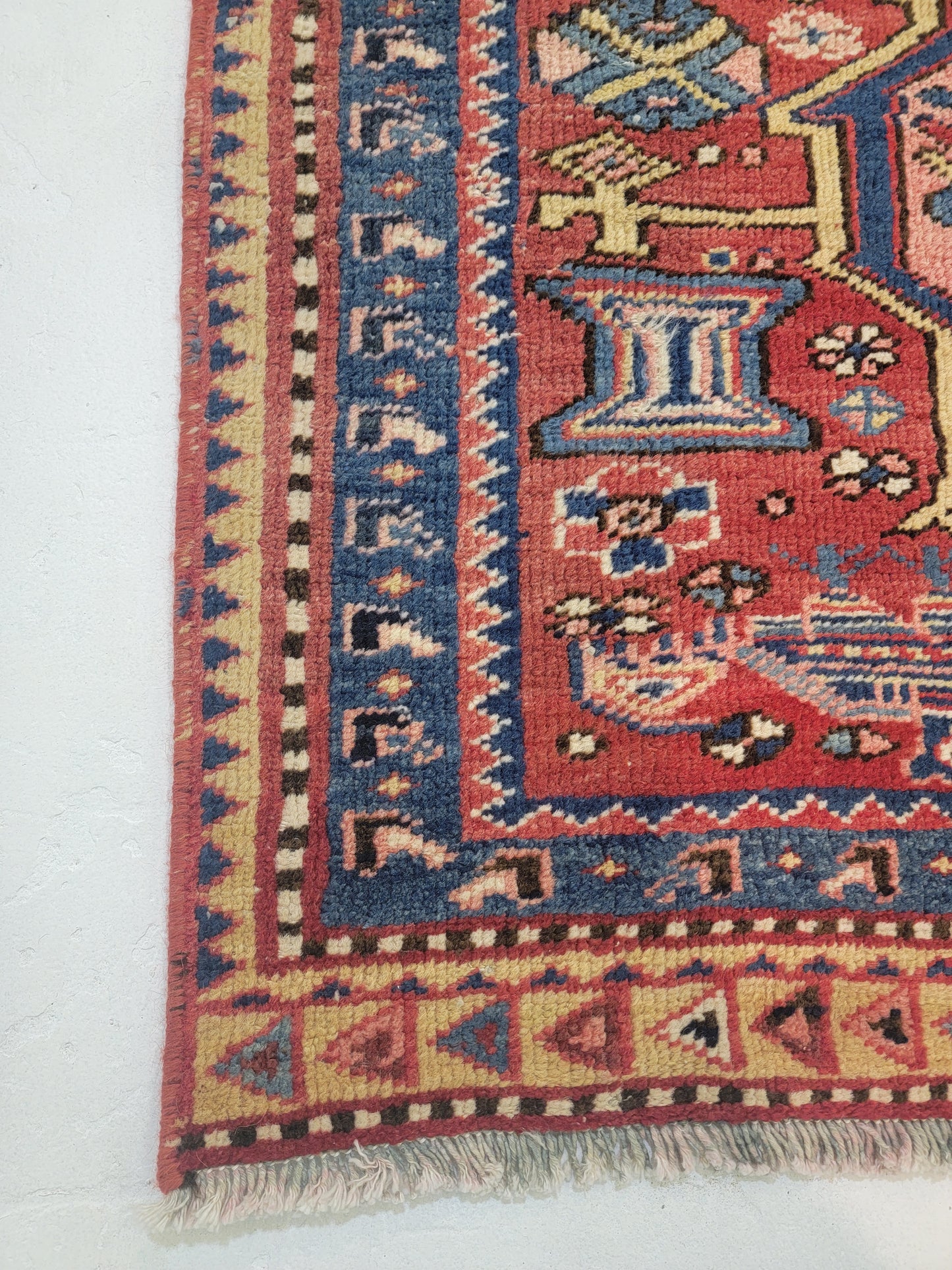 Hand-Knotted Wool Gallery Size Heriz 2'8" x 10'5"