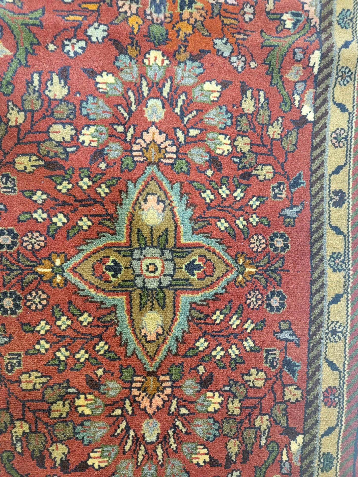 Hand-Knotted Wool Runner Hamedan 2'5" x 9'10"