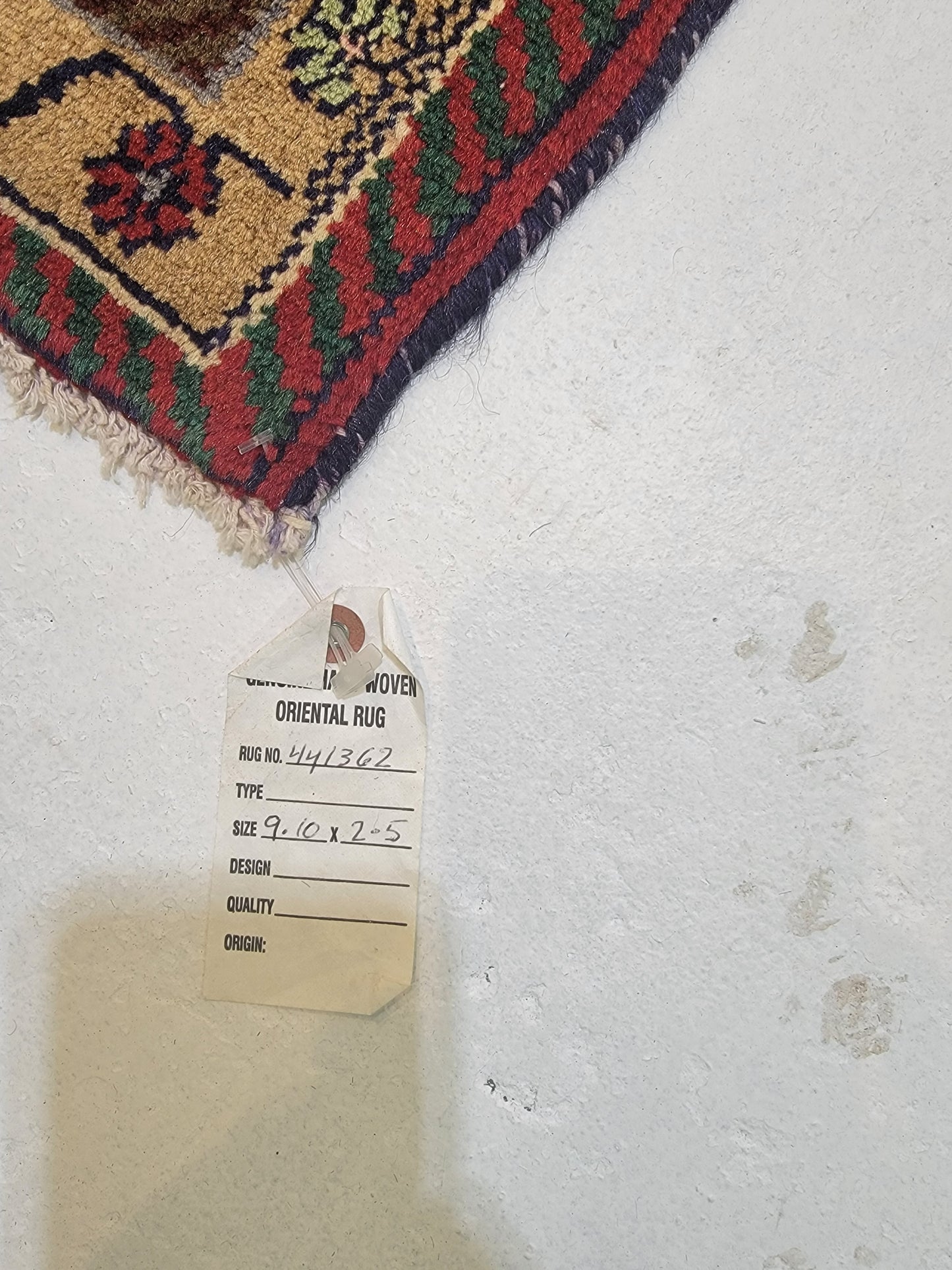 Hand-Knotted Wool Runner Hamedan 2'5" x 9'10"