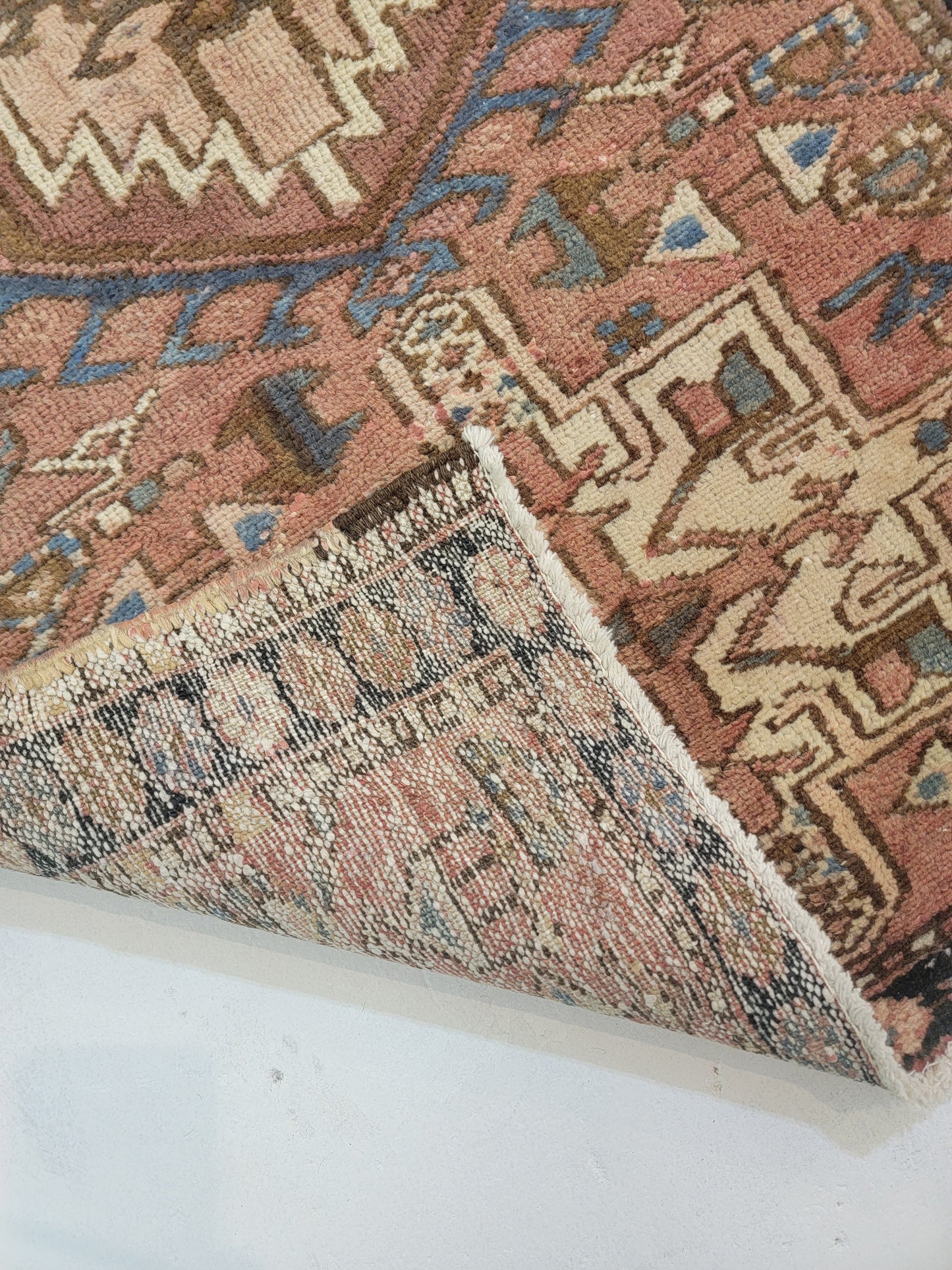 Hand-Knotted Wool Gallery Size Heriz Karajeh 2'9" x 10'8"