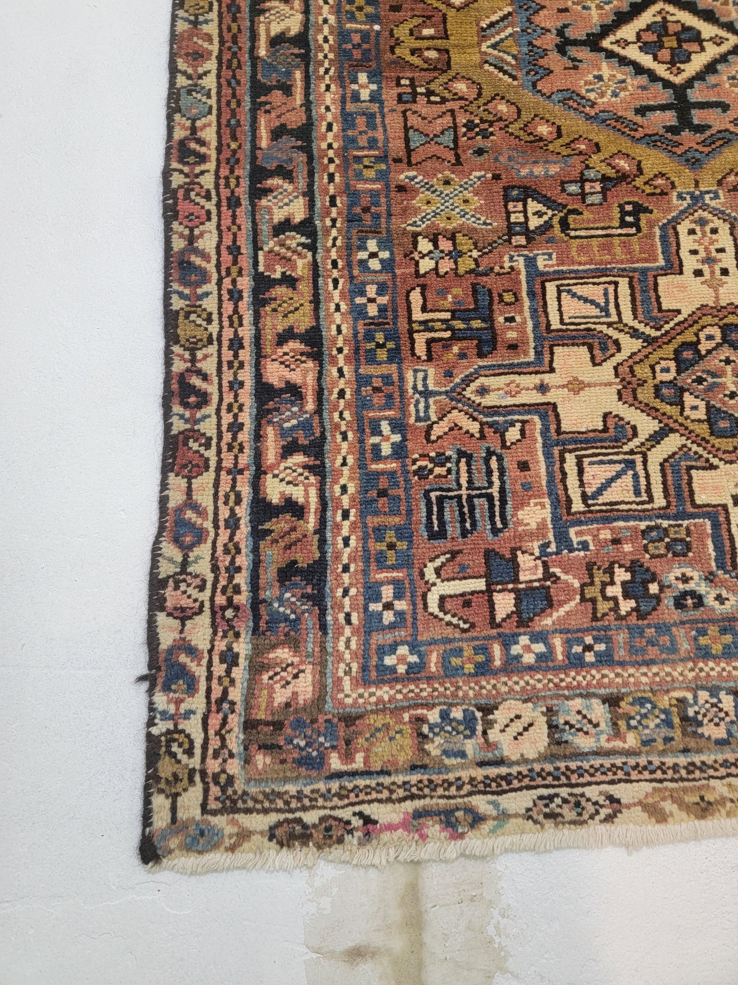 Hand-Knotted Wool Gallery Size Heriz Karajeh 2'10" x 10'9"