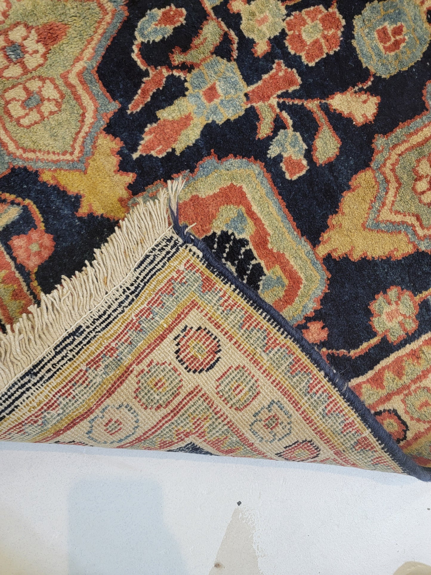 Hand-Knotted Wool Gallery Size Arak 3'11" x 10'