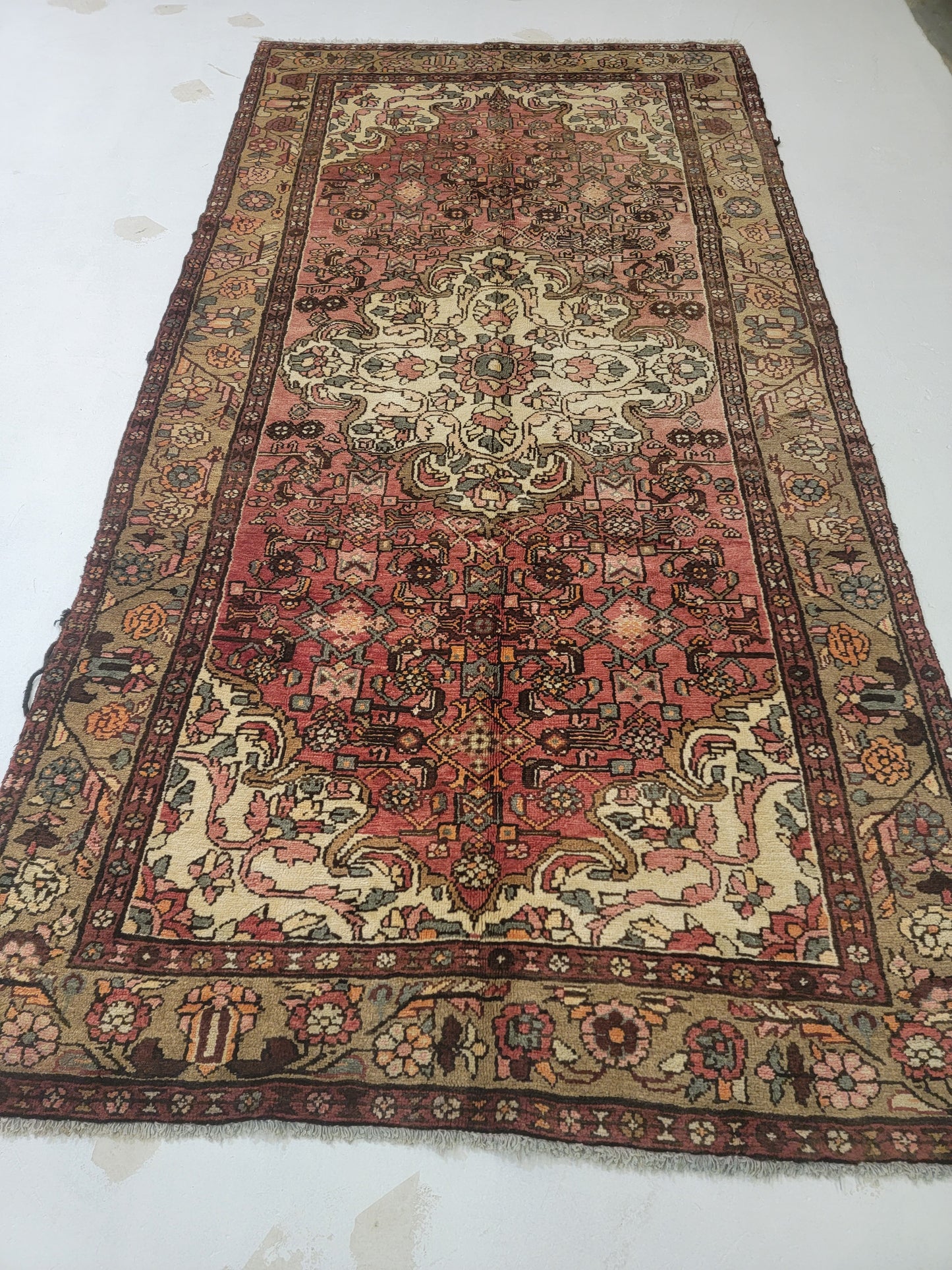 Hand-Knotted Wool Gallery Size Hamedan Borchaloo 5'2" x 10'2"