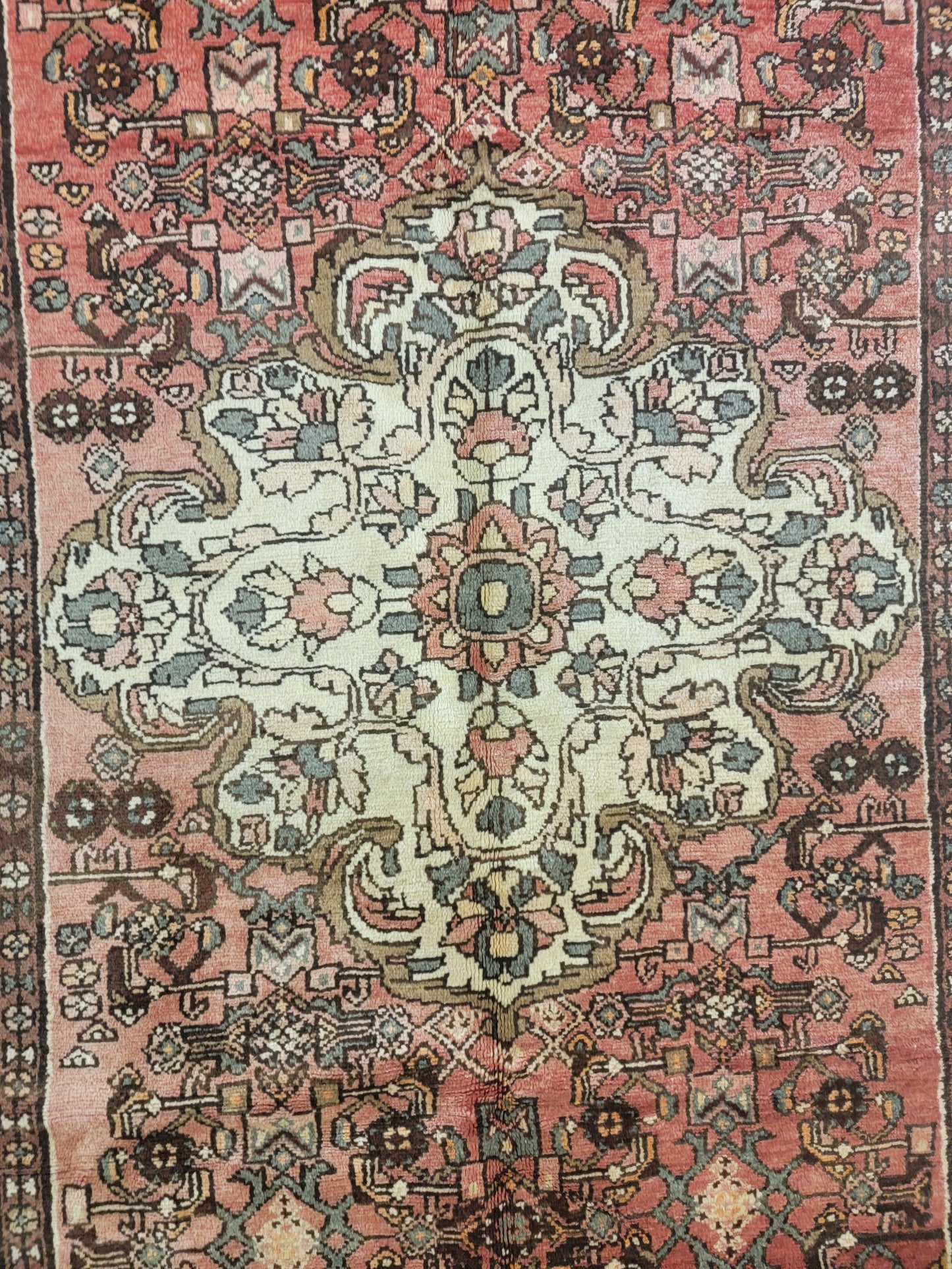 Hand-Knotted Wool Gallery Size Hamedan Borchaloo 5'2" x 10'2"