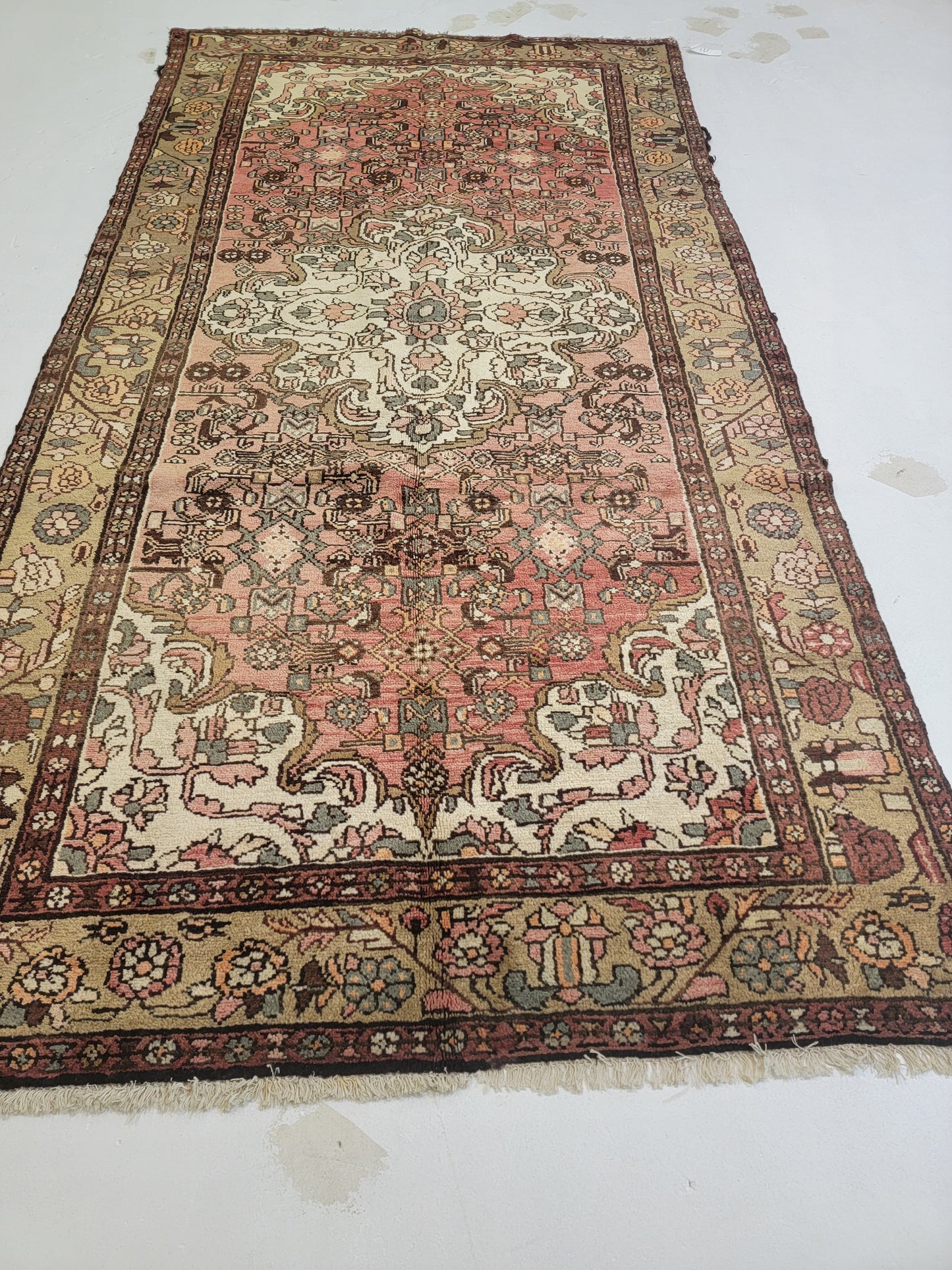 Hand-Knotted Wool Gallery Size Hamedan Borchaloo 5'2" x 10'2"