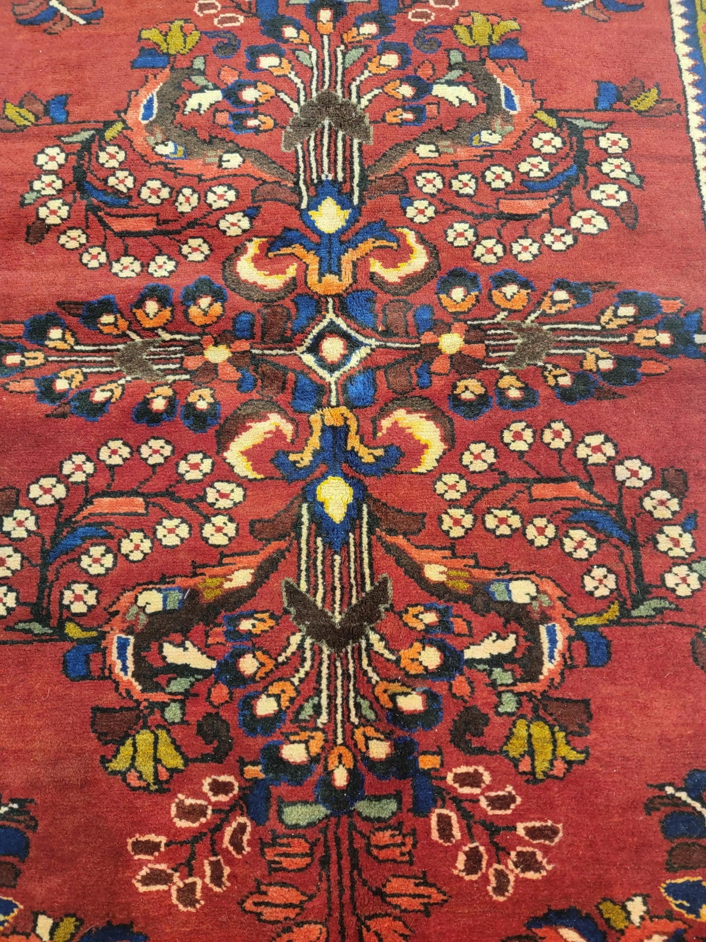 Hand-Knotted Wool Gallery Size Hamedan 5' x 14'4"