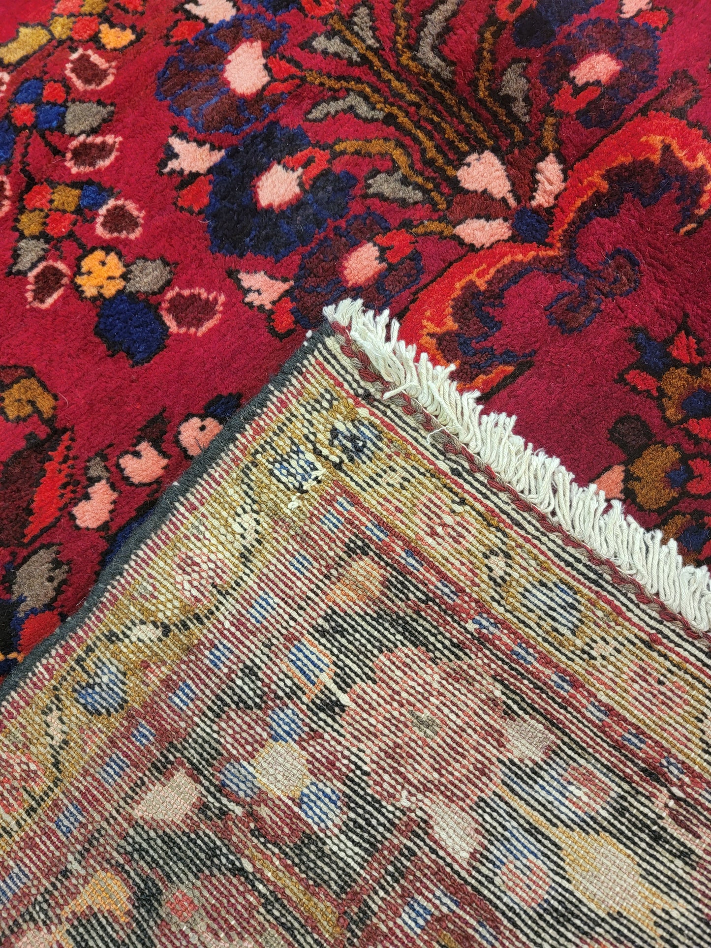 Hand-Knotted Wool Gallery Size Hamedan 5' x 14'4"