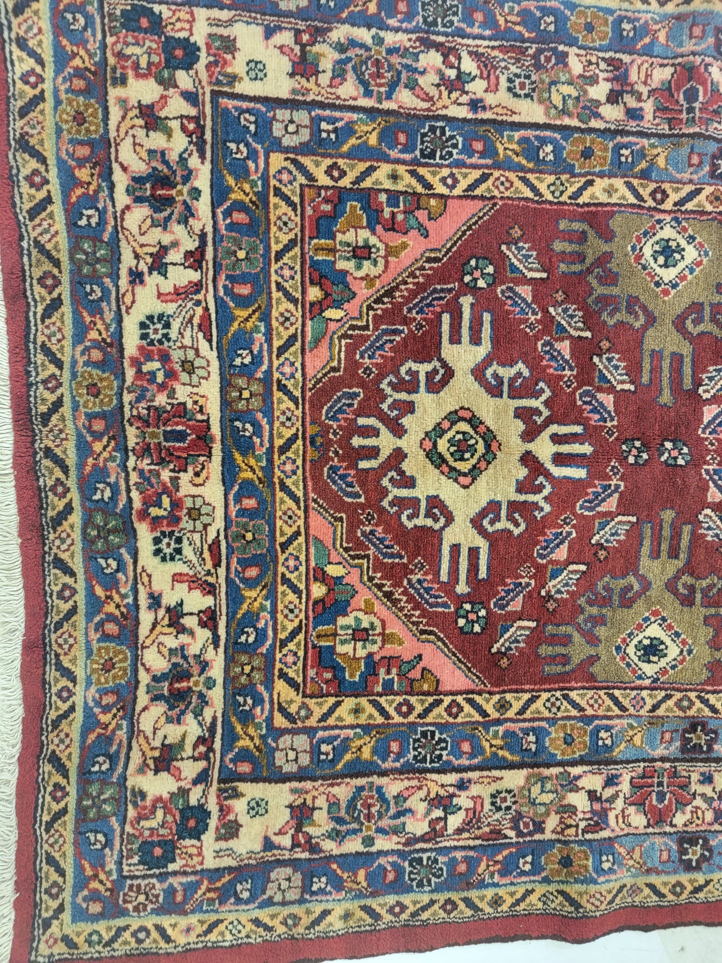 Hand-Knotted Wool Gallery Size Hamedan Nahavand 4'5" x 12'8"