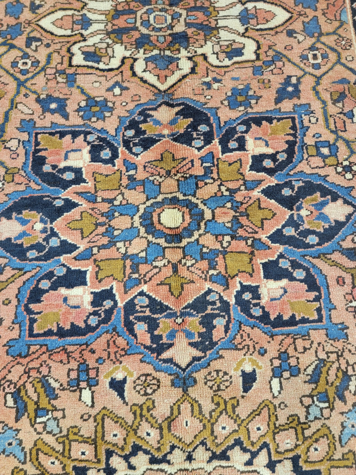 Hand-Knotted Wool Gallery Size Heriz Ahar 4' x 13'
