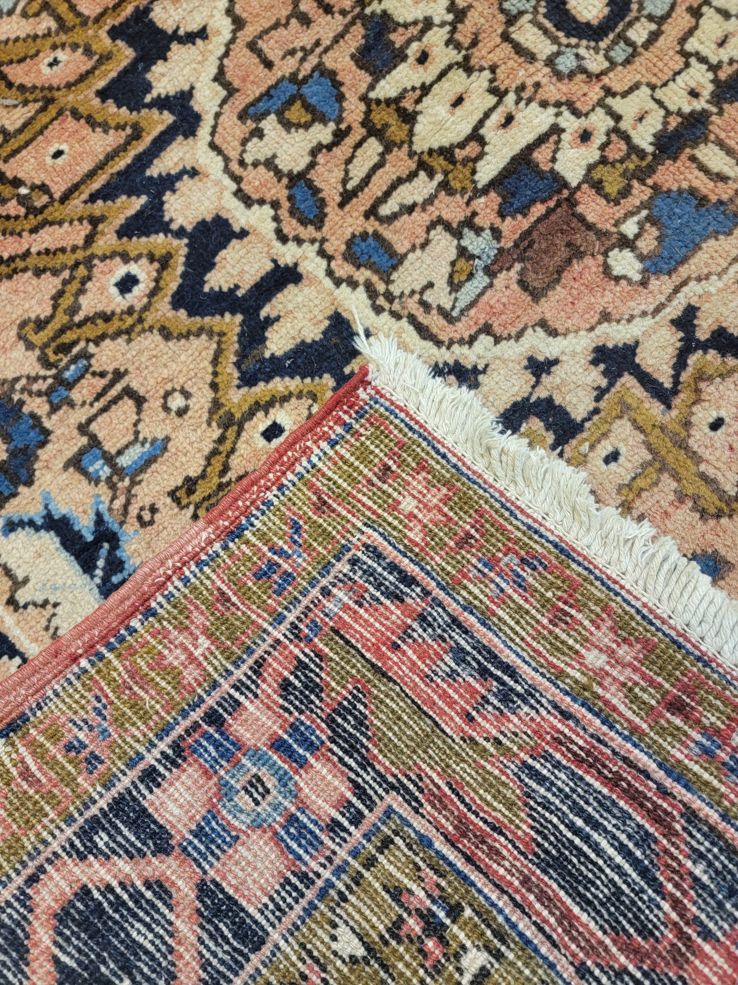 Hand-Knotted Wool Gallery Size Heriz Ahar 4' x 13'