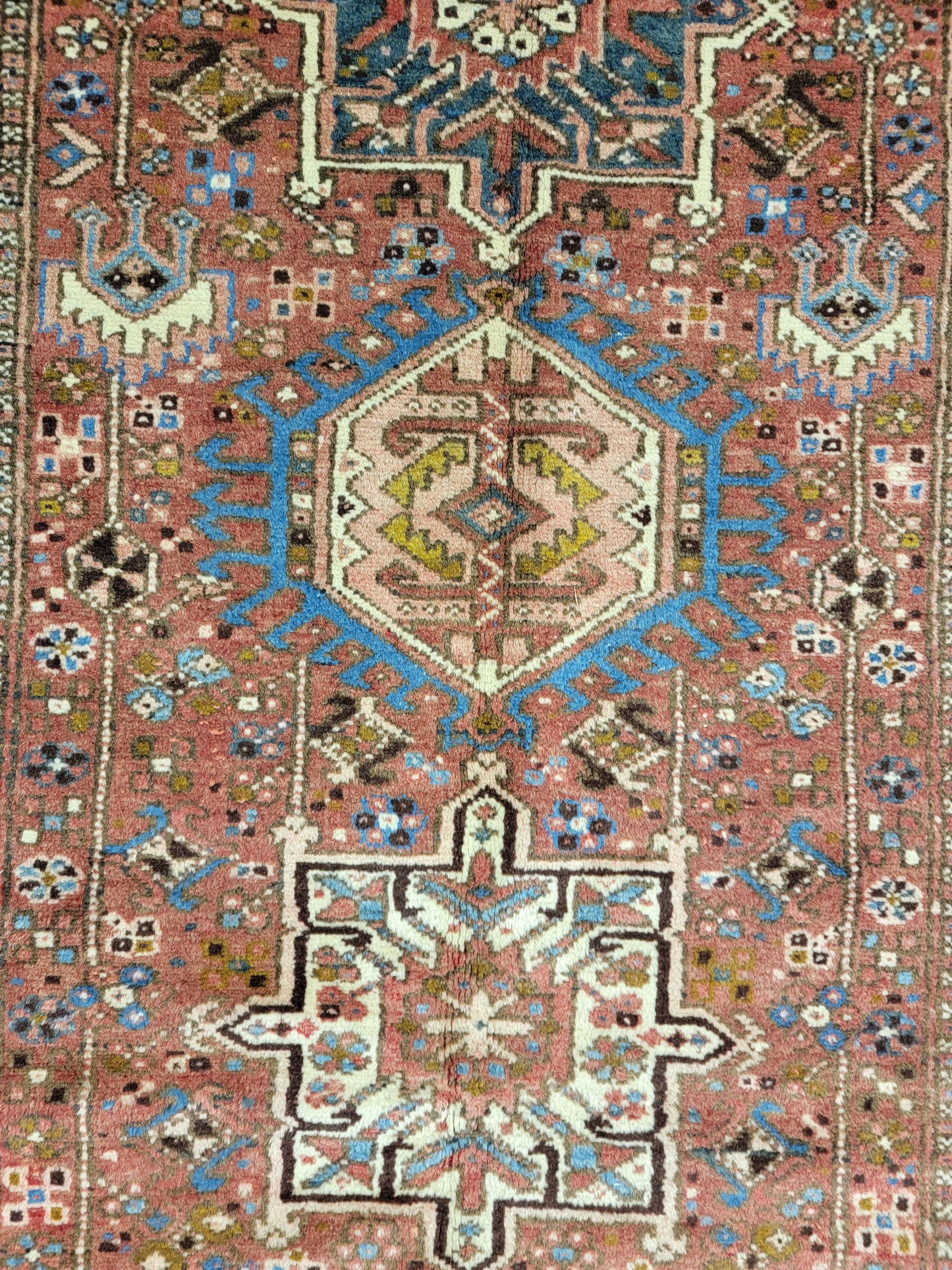Hand-Knotted Wool Gallery Size Heriz Karajeh 4'8" x 15'2"