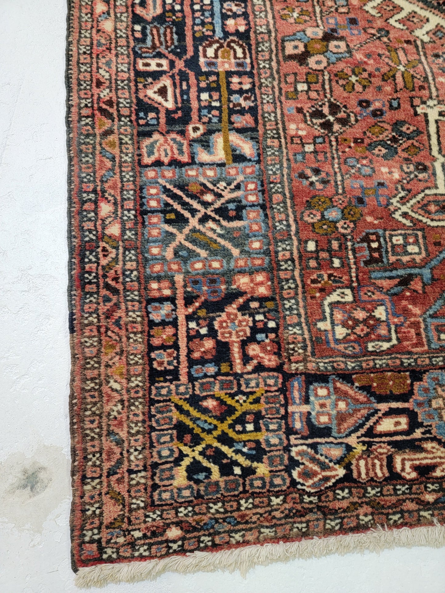 Hand-Knotted Wool Gallery Size Heriz Karajeh 4'8" x 15'2"