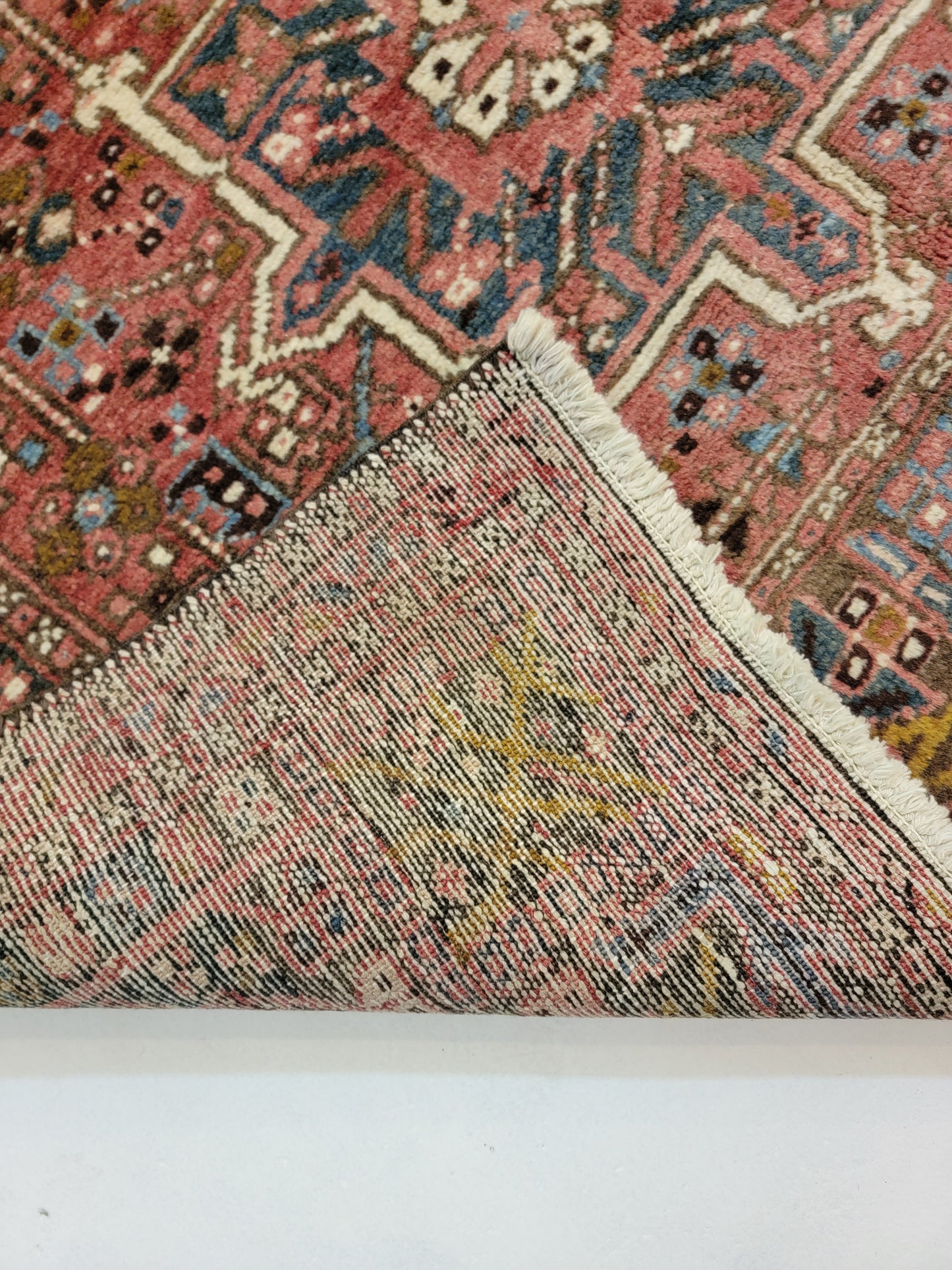 Hand-Knotted Wool Gallery Size Heriz Karajeh 4'8" x 15'2"