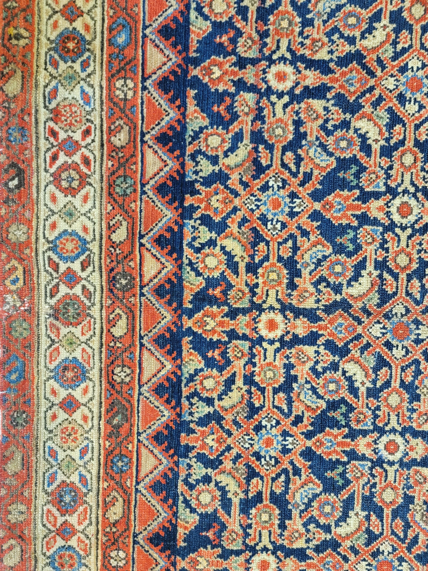 Hand-Knotted Wool Gallery Size Malayer 5'2" x 11'6"