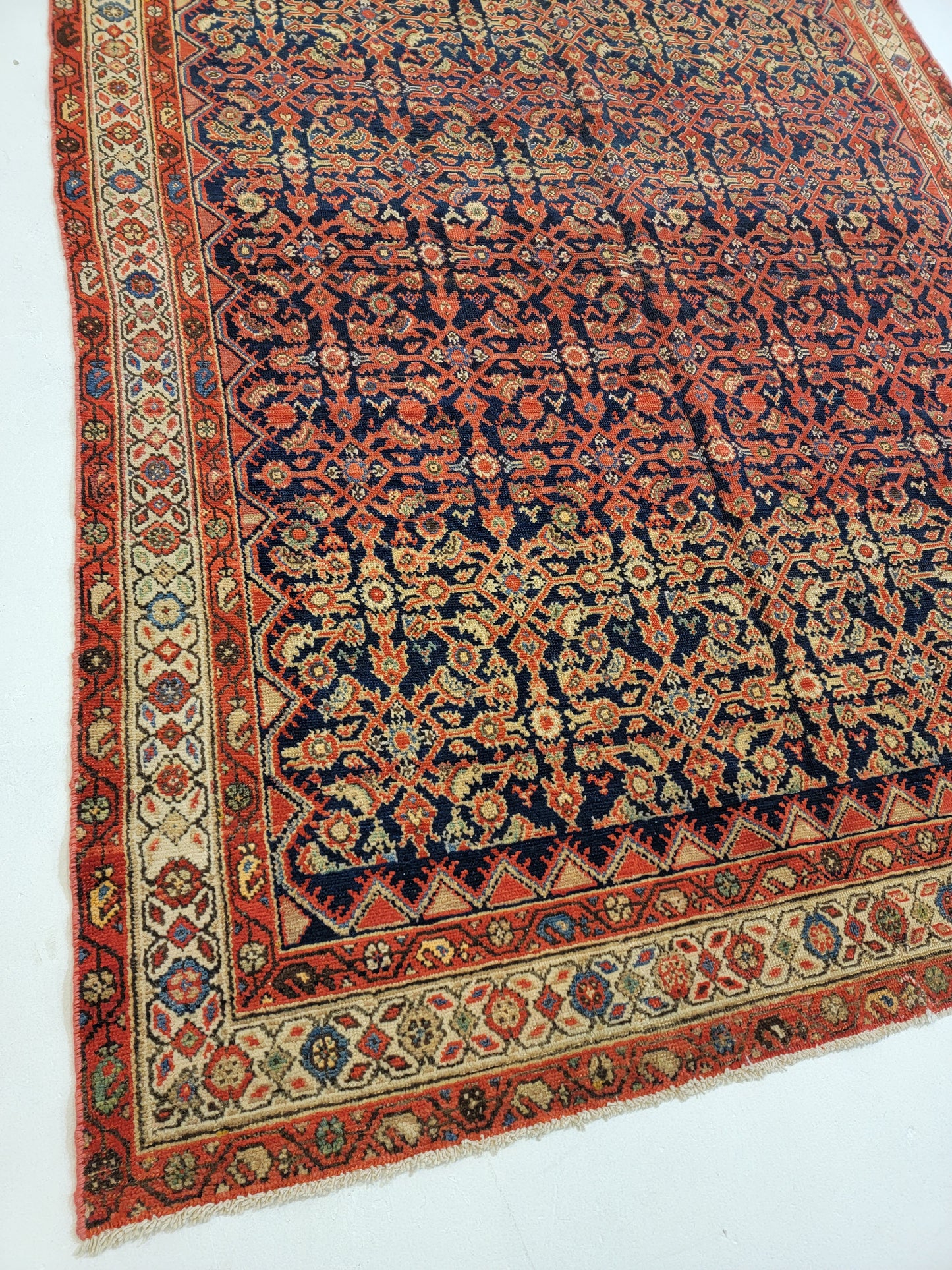 Hand-Knotted Wool Gallery Size Malayer 5'2" x 11'6"