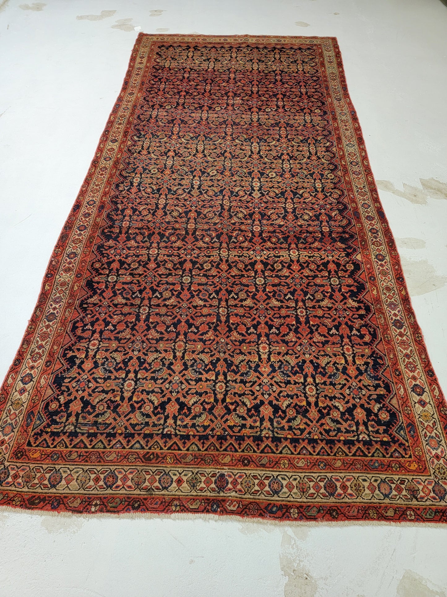 Hand-Knotted Wool Gallery Size Malayer 5'2" x 11'6"