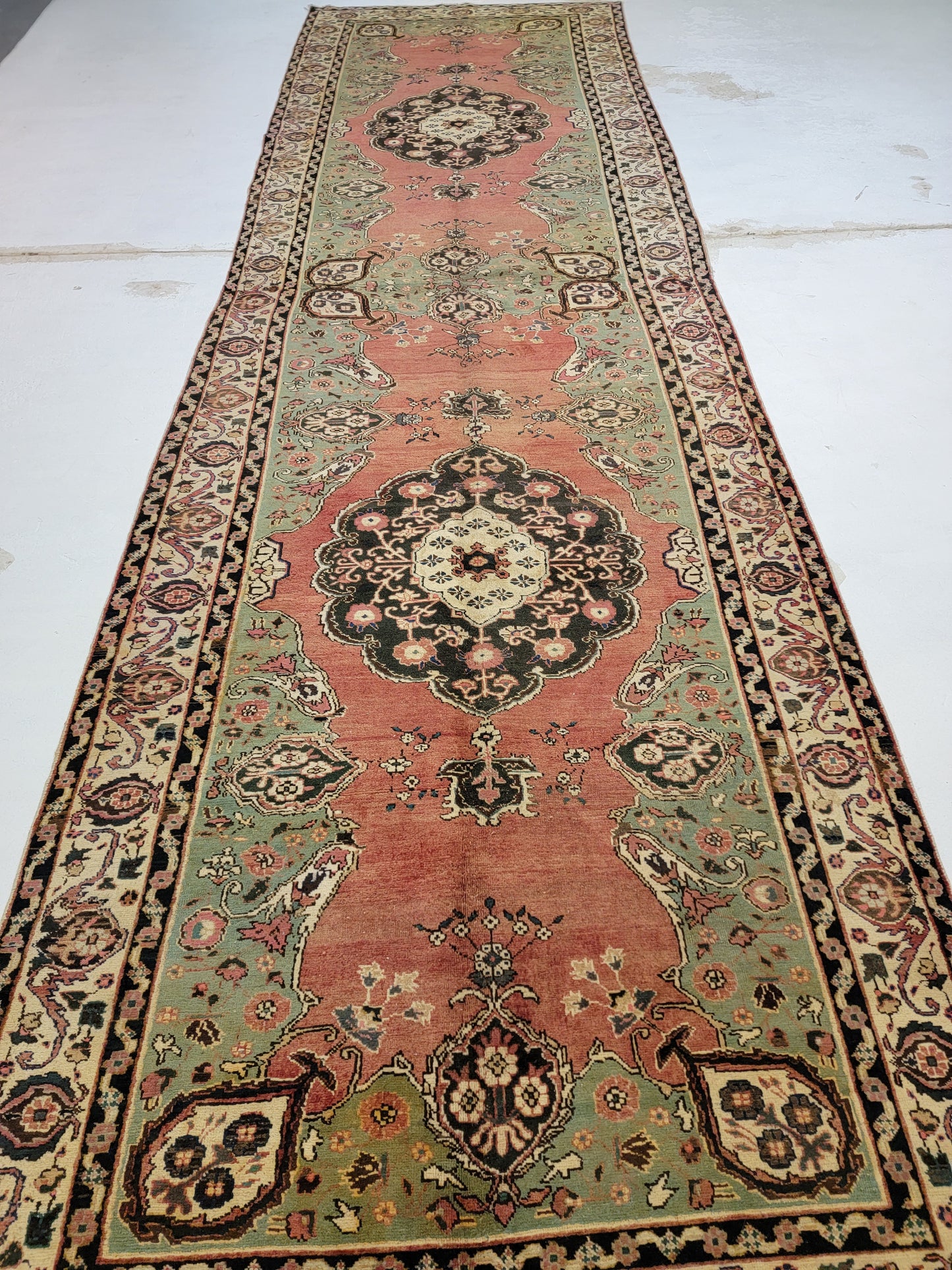 Hand-Knotted Wool Gallery Size Khalkhal 5'6" x 19'5"