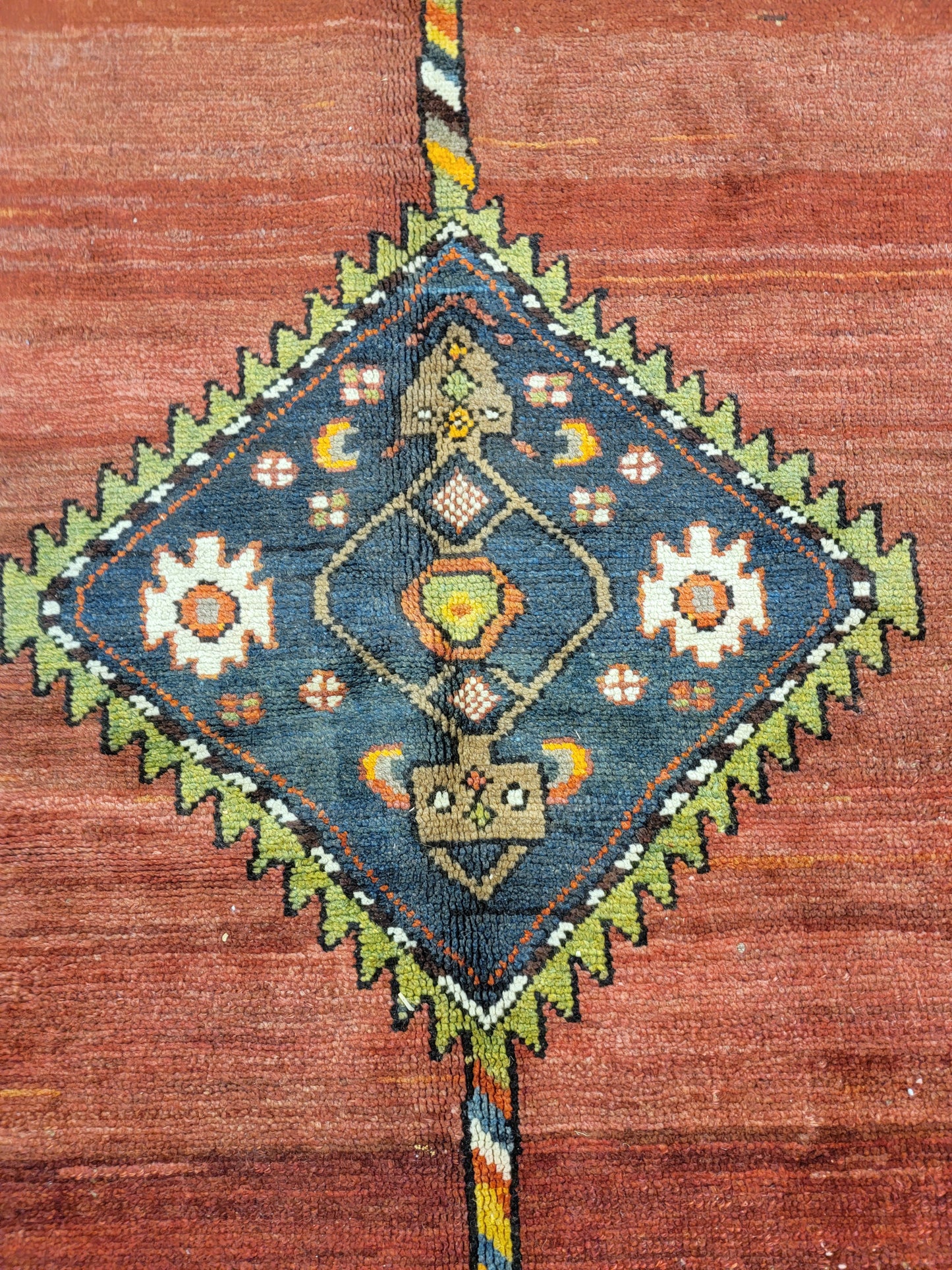 Hand-Knotted Wool Gallery Size Kurdish Malayer 6'2" x 13'2"