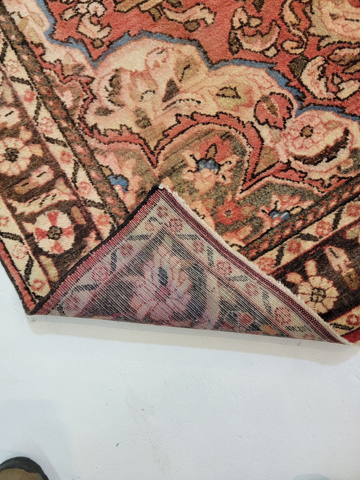 Hand-Knotted Wool Gallery Size Hamedan Borchaloo 5'6" x 10'2"
