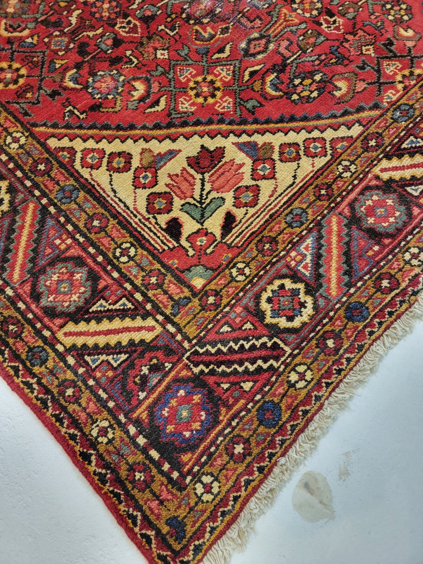 Hand-Knotted Wool Gallery Size Hosseinabad 5'4" x 13'2"