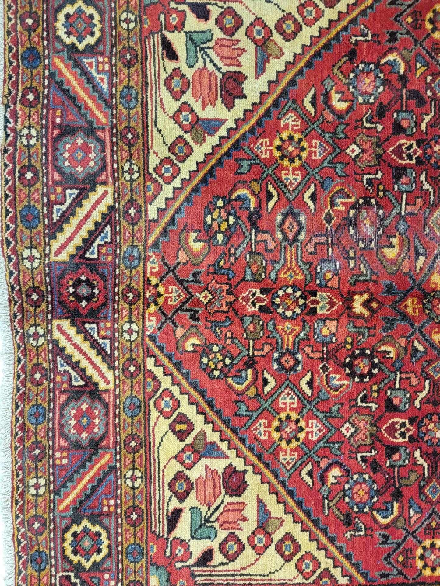 Hand-Knotted Wool Gallery Size Hosseinabad 5'4" x 13'2"