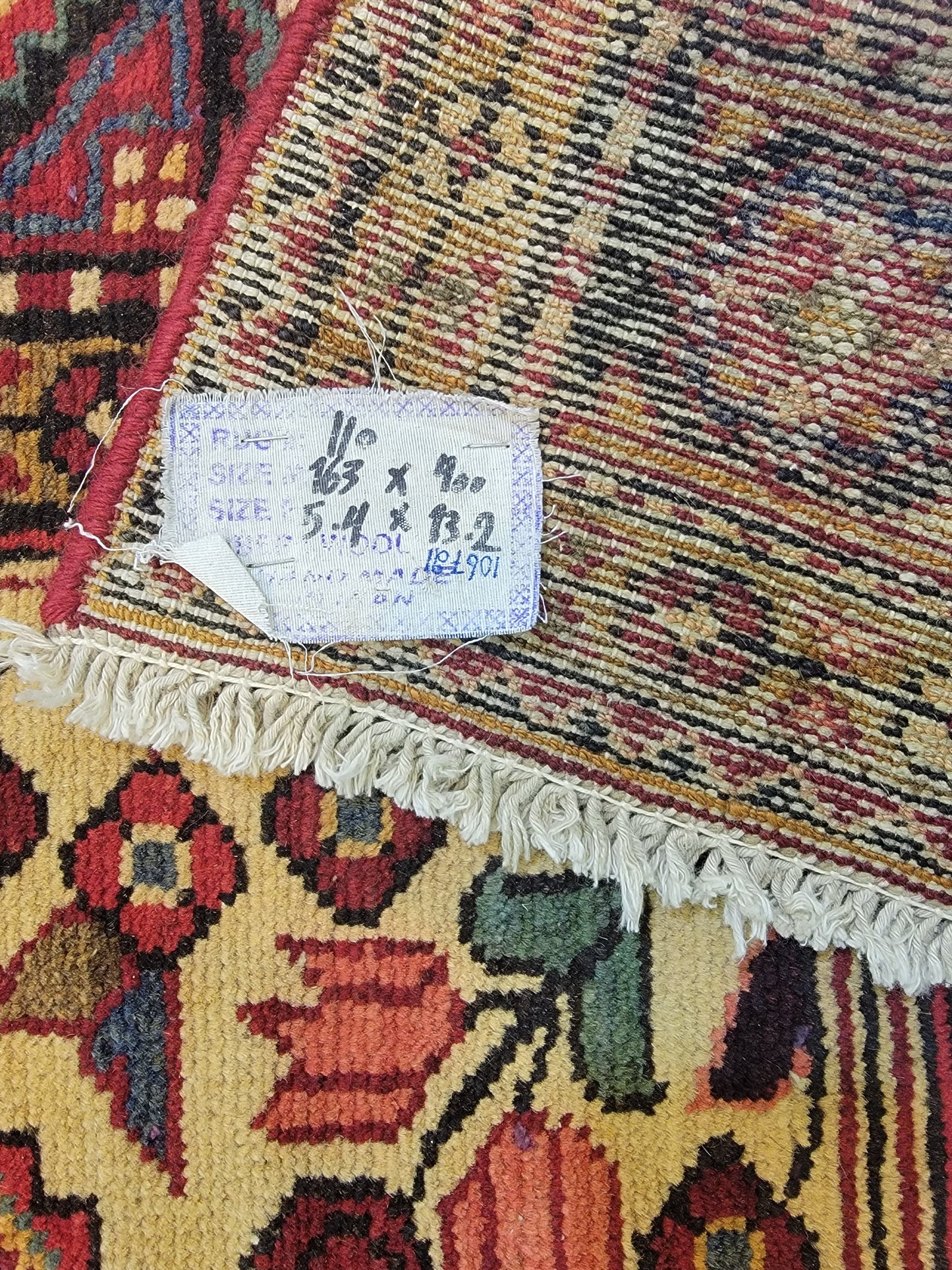 Hand-Knotted Wool Gallery Size Hosseinabad 5'4" x 13'2"