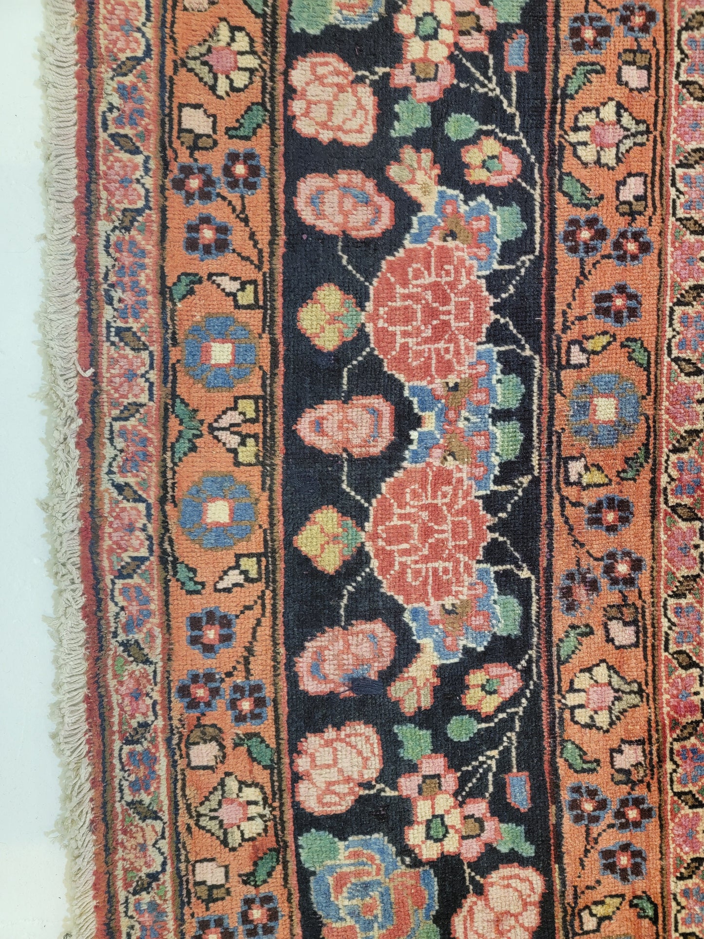 Hand-Knotted Wool Rug Mashad 10' x 13'2"