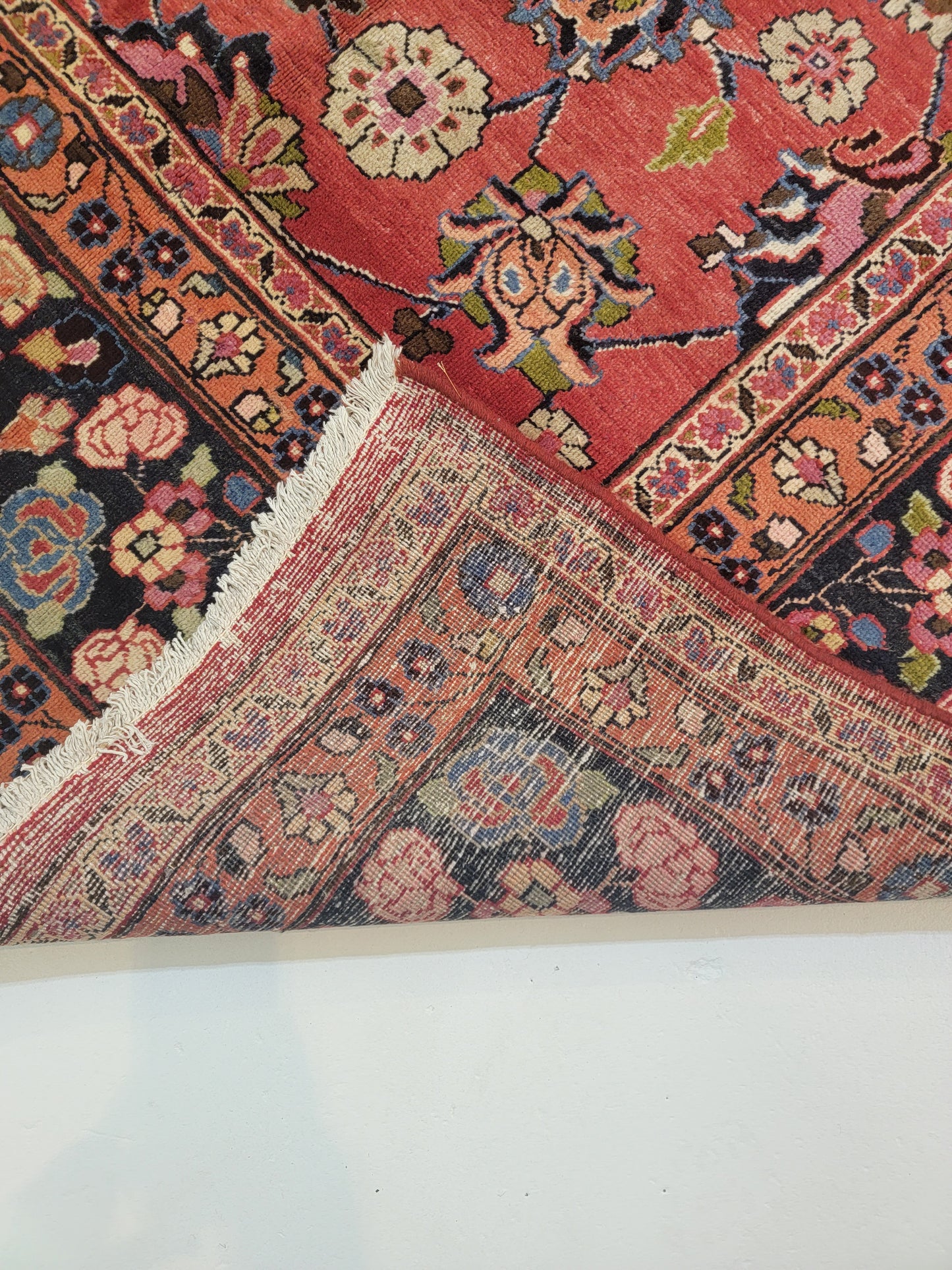 Hand-Knotted Wool Rug Mashad 10' x 13'2"