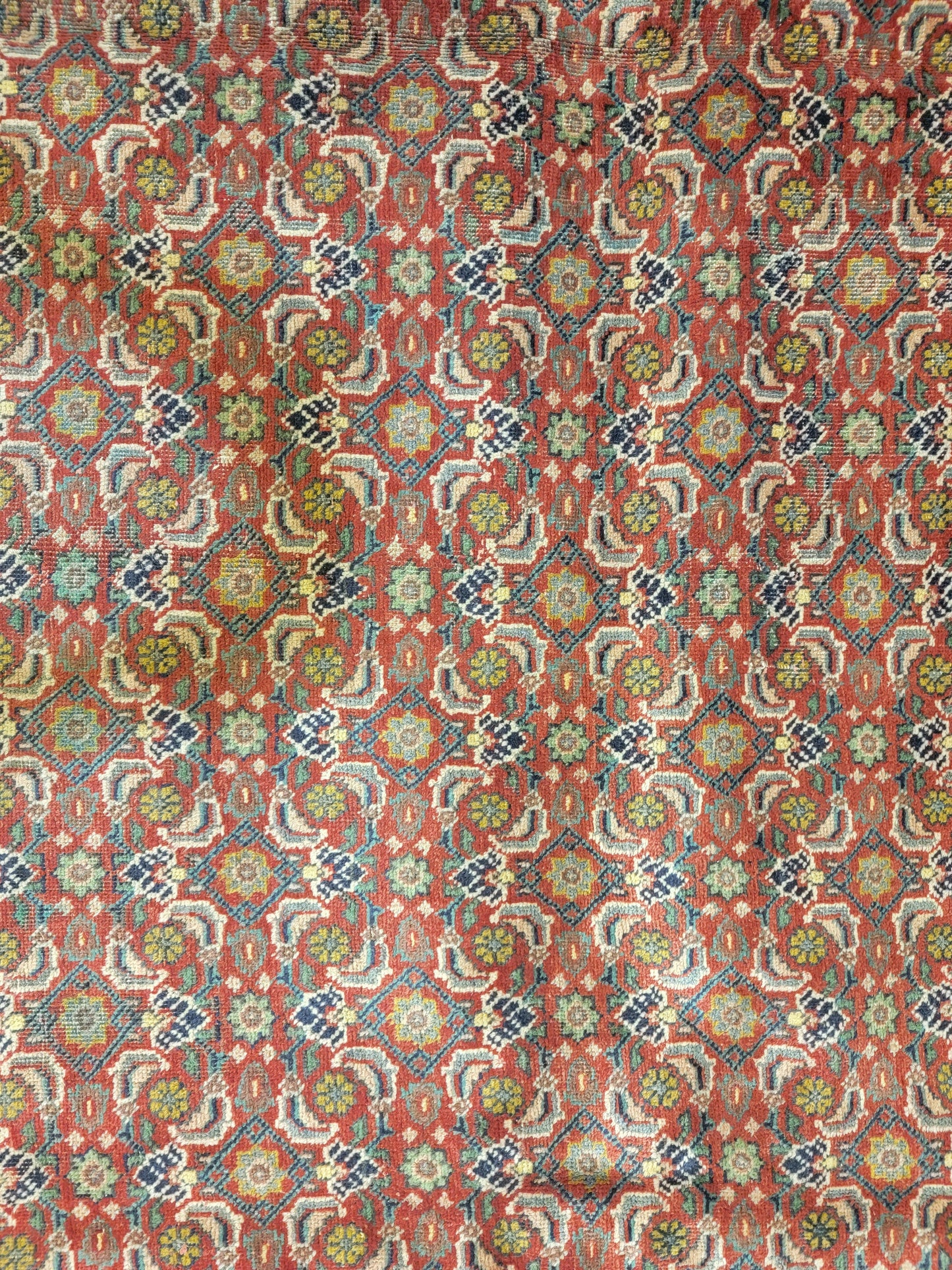 Hand-Knotted Wool Rug Tabriz 9'6" x 12'11"