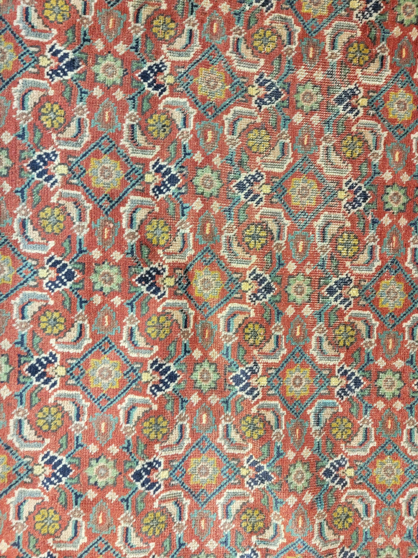 Hand-Knotted Wool Rug Tabriz 9'6" x 12'11"