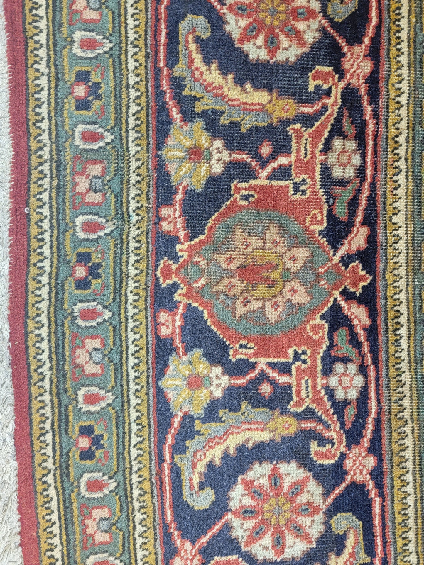 Hand-Knotted Wool Rug Tabriz 9'6" x 12'11"