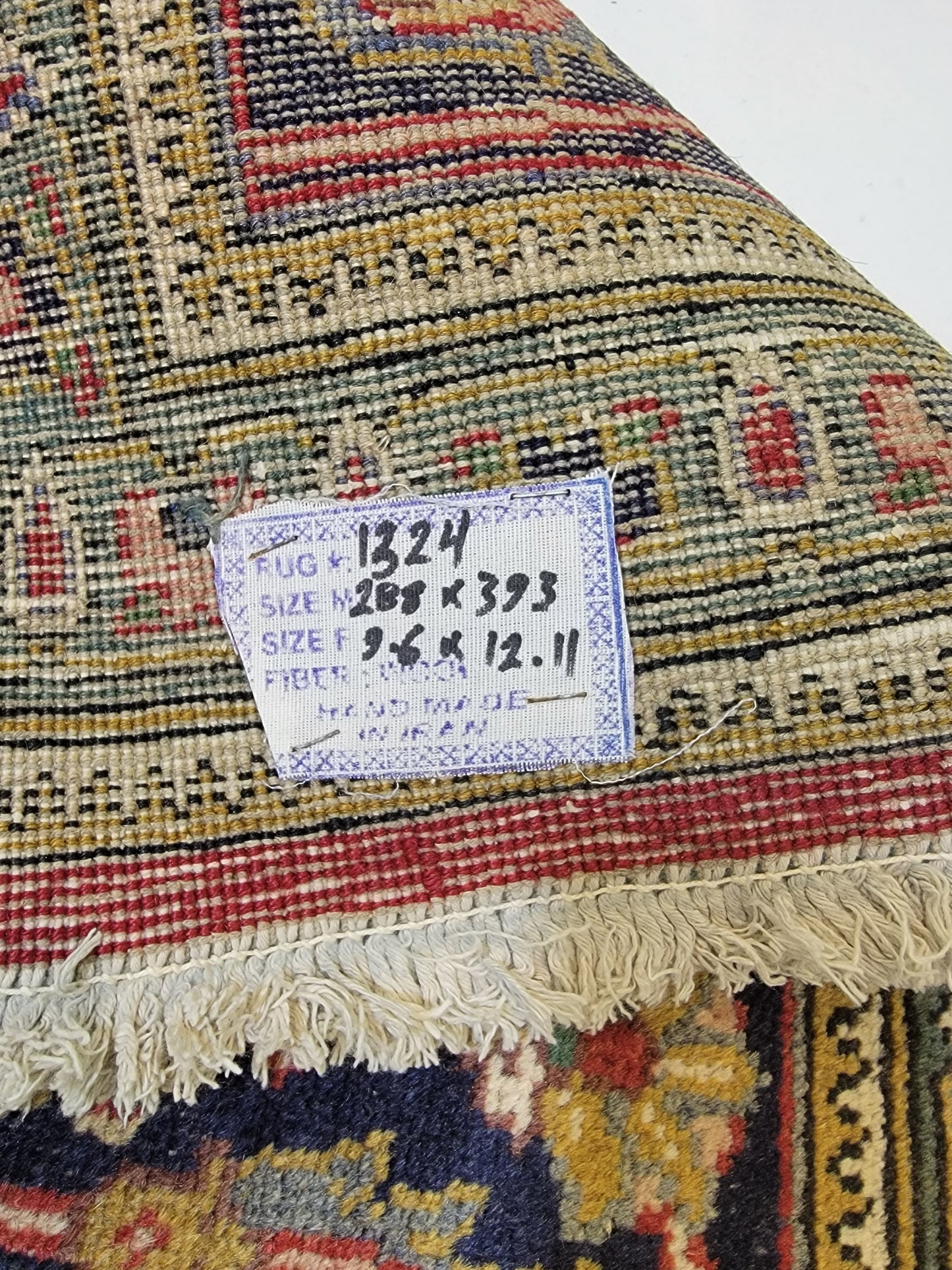 Hand-Knotted Wool Rug Tabriz 9'6" x 12'11"