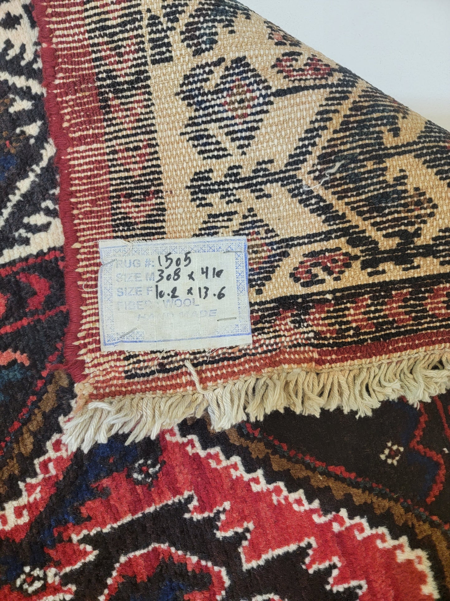Hand-Knotted Wool Rug Malayer 10'2" x 13'6"