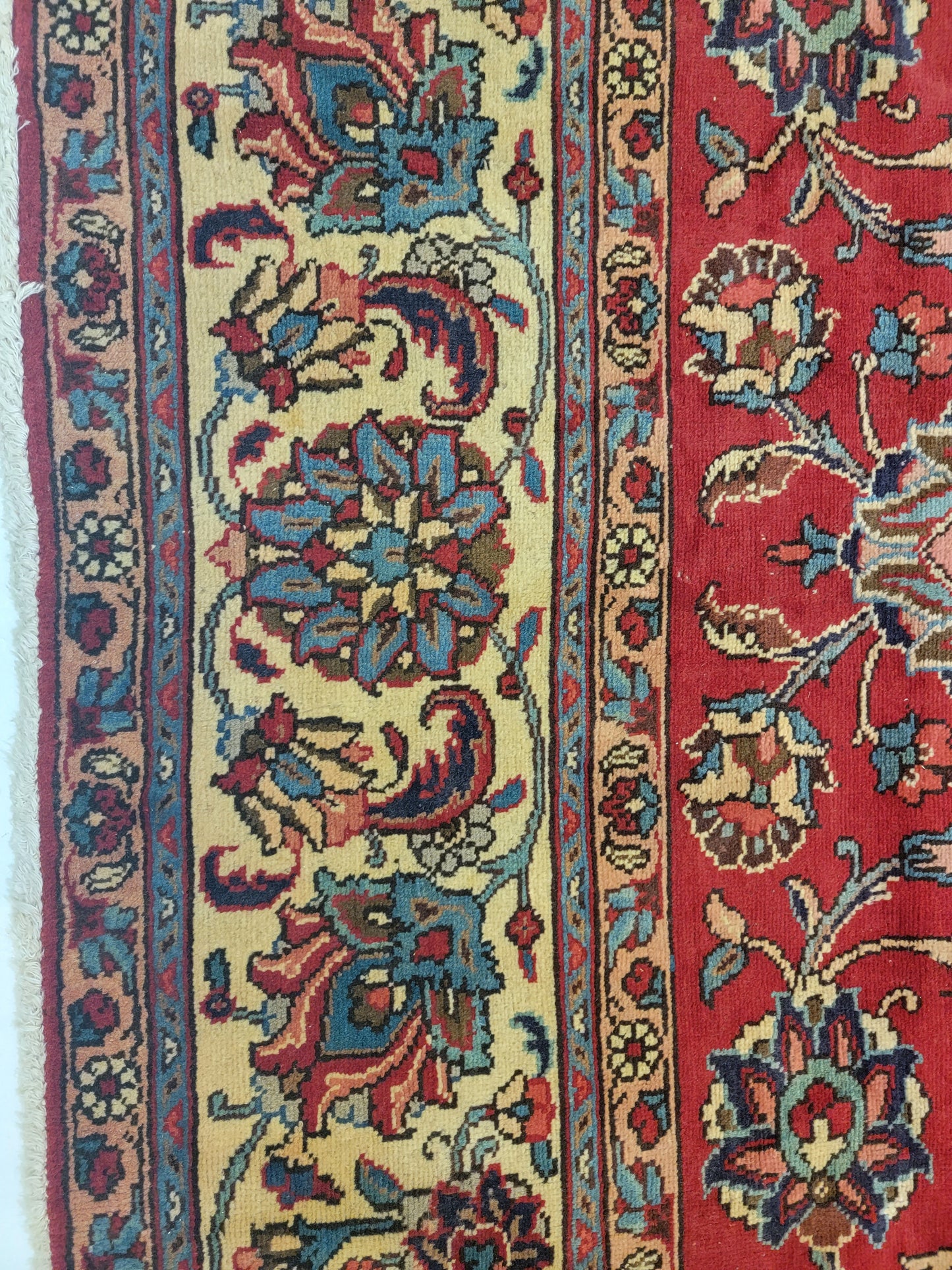 Hand-Knotted Wool Rug Tabriz 9'10" x 12'10"