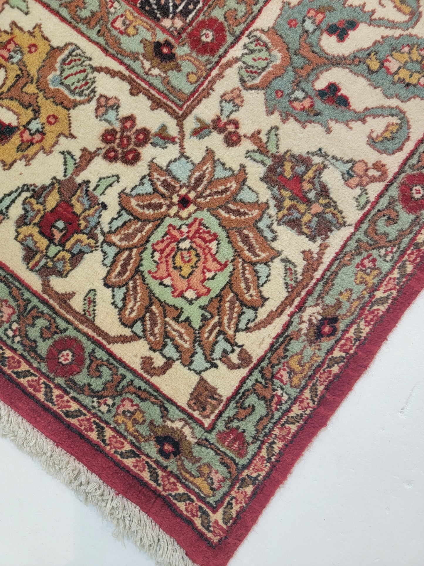 Hand-Knotted Wool Rug Tabriz 10' x 12'11"
