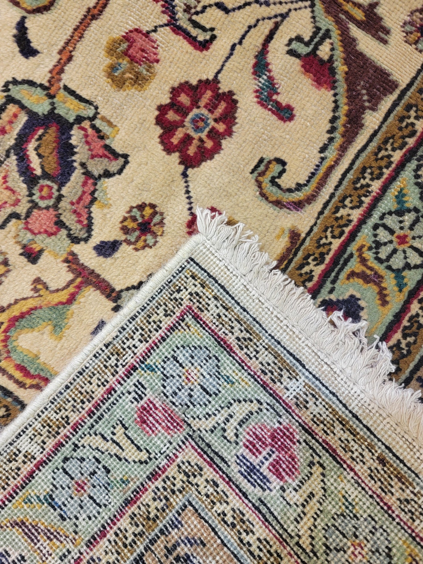 Hand-Knotted Wool Rug Tabriz 9'10" x 15'7"