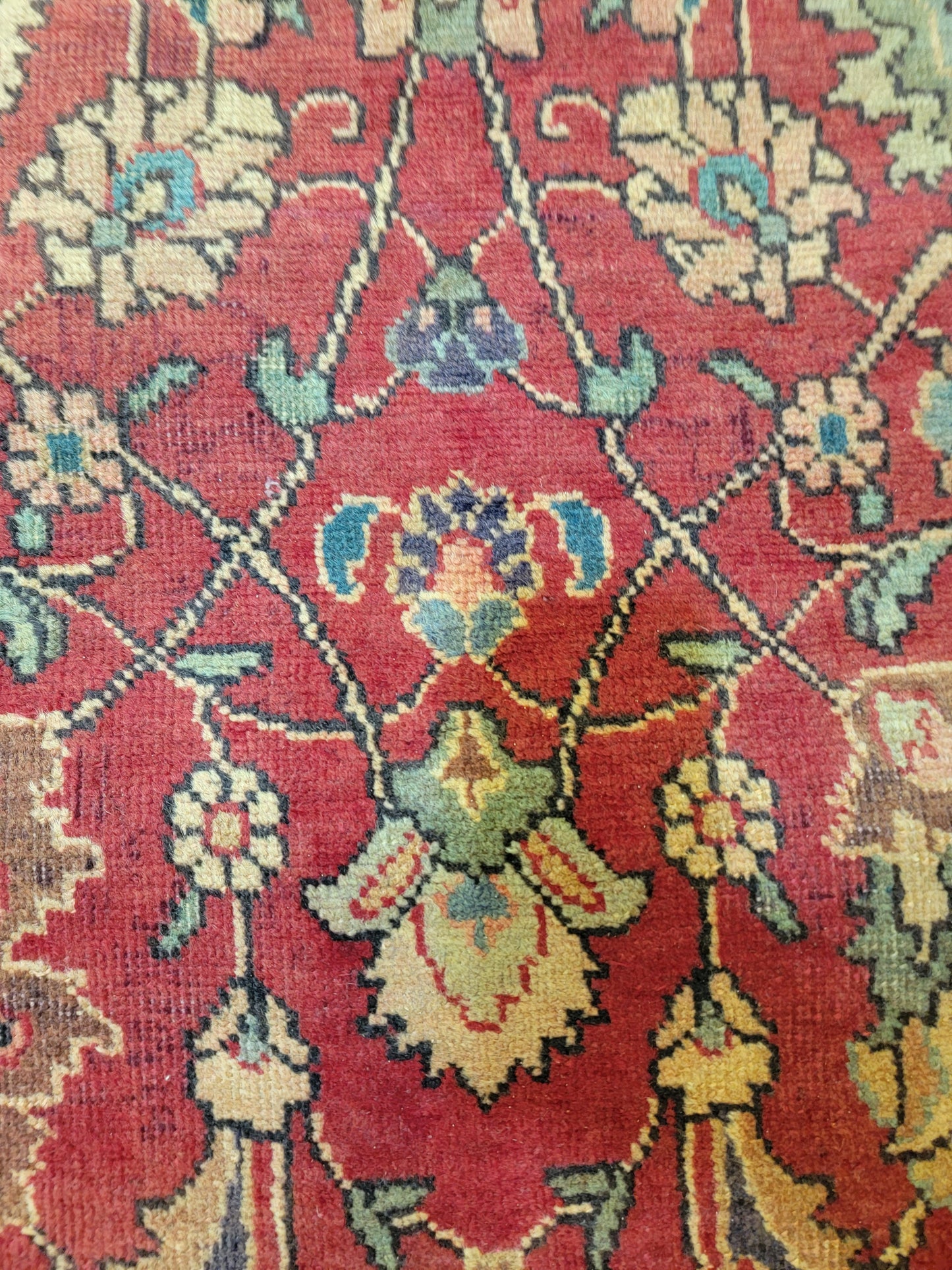 Hand-Knotted Wool Rug Tabriz 9'4" x 12'6"