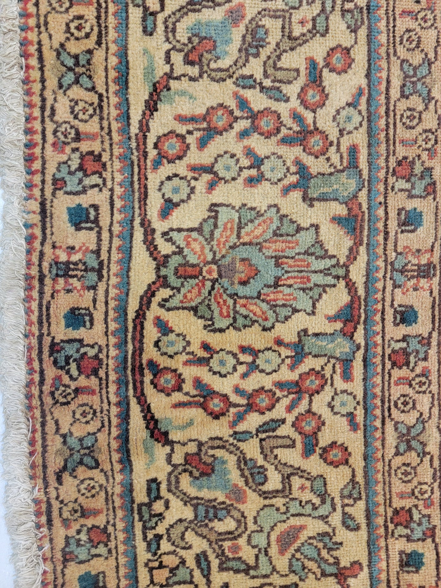 Hand-Knotted Wool Rug Tabriz 9'4" x 12'6"