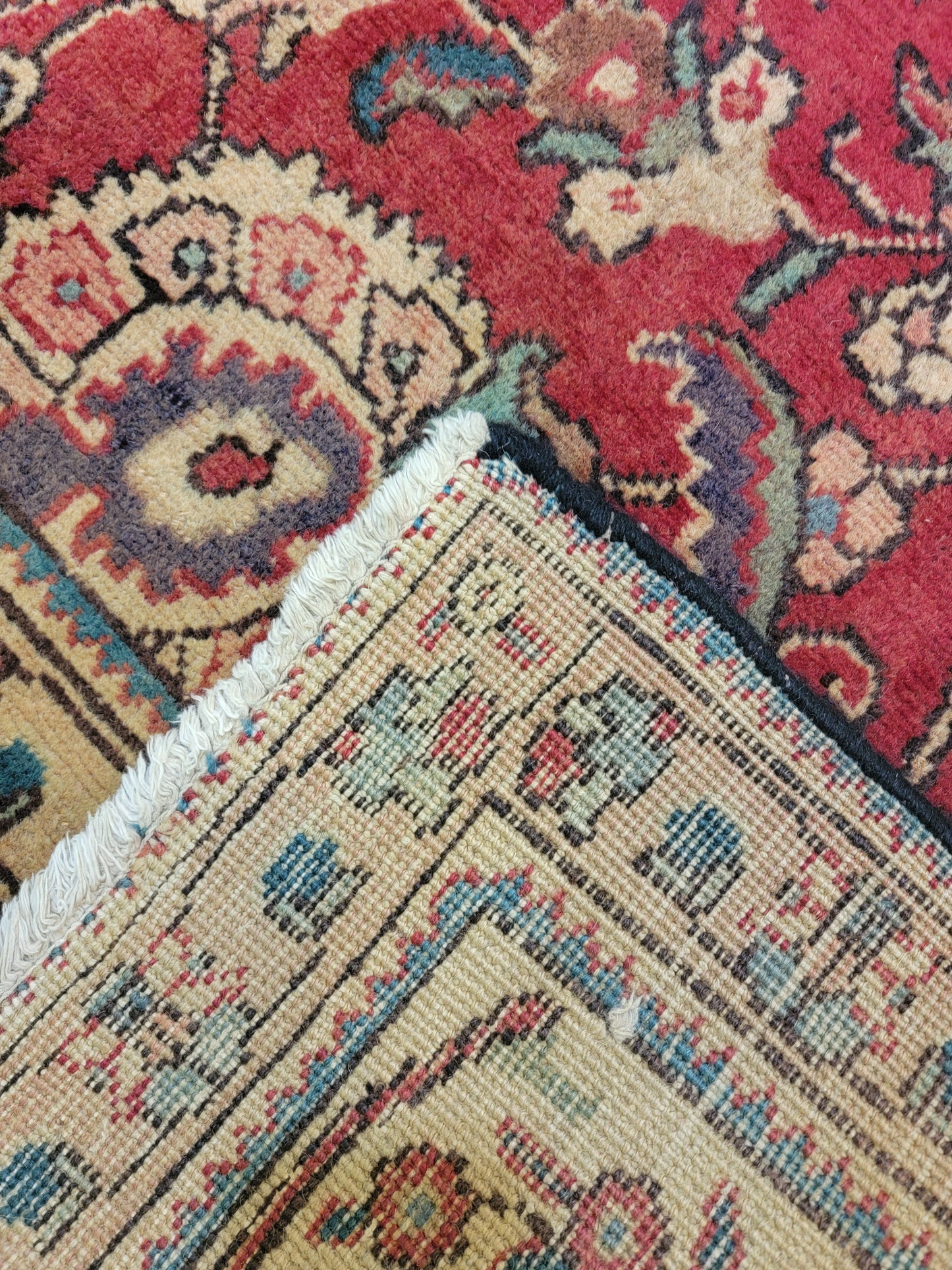 Hand-Knotted Wool Rug Tabriz 9'4" x 12'6"