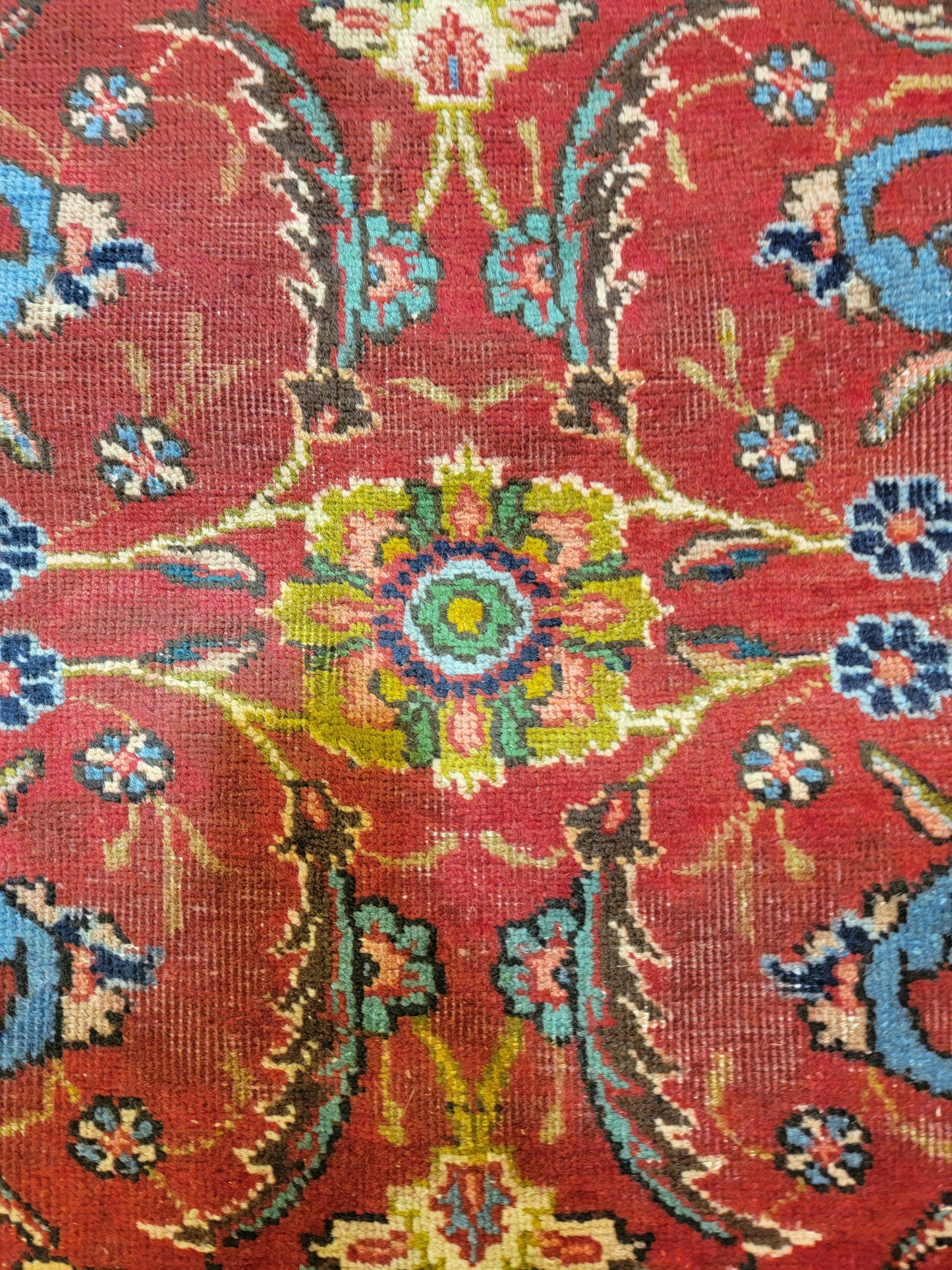 Hand-Knotted Wool Rug Tabriz 9'10" x 11'2"