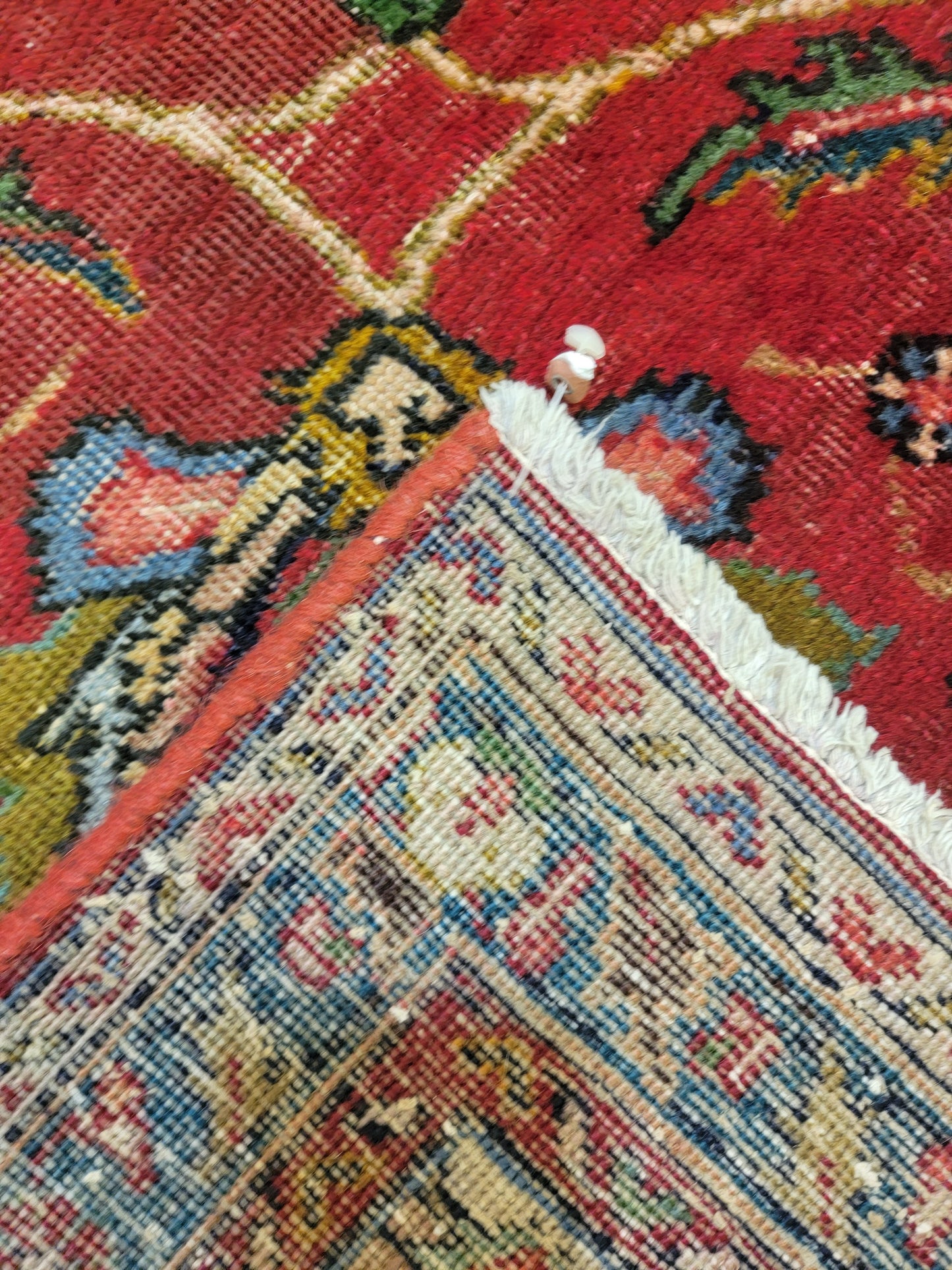 Hand-Knotted Wool Rug Tabriz 9'10" x 11'2"