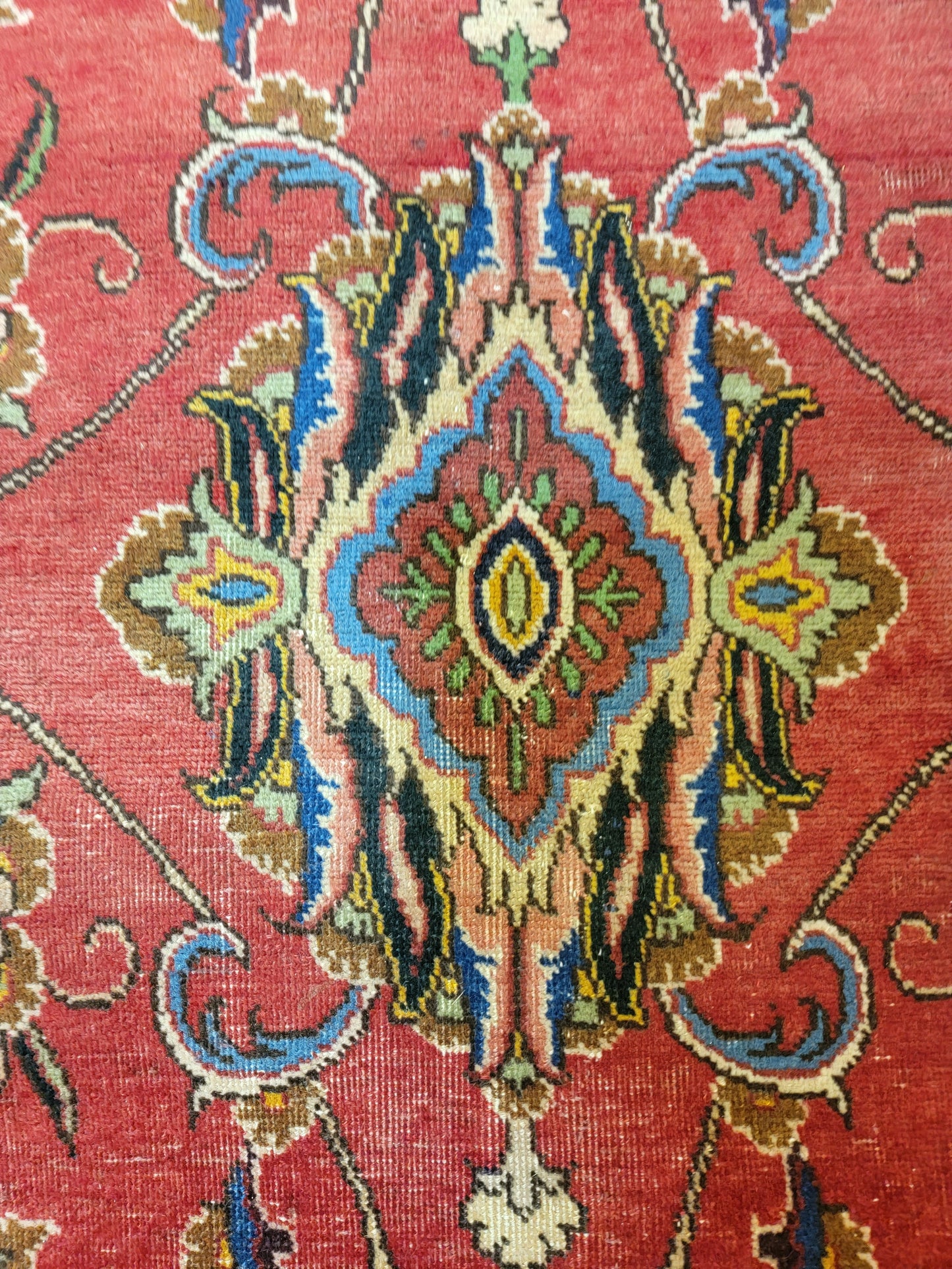 Hand-Knotted Wool Rug Tabriz 9'8" x 13'6"