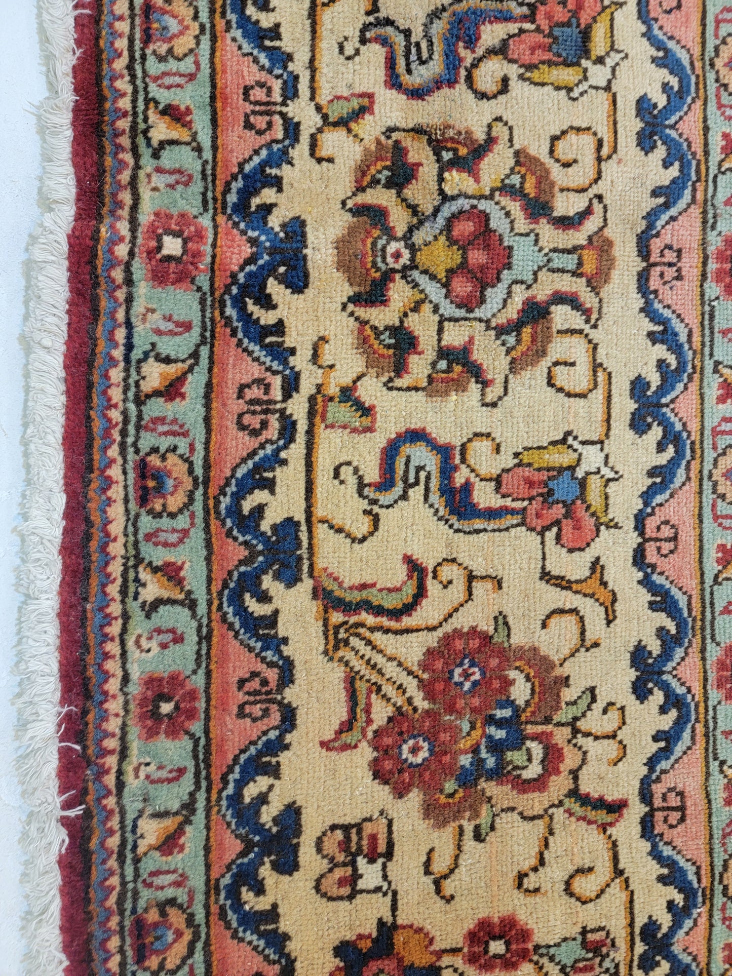Hand-Knotted Wool Rug Tabriz 9'8" x 13'6"